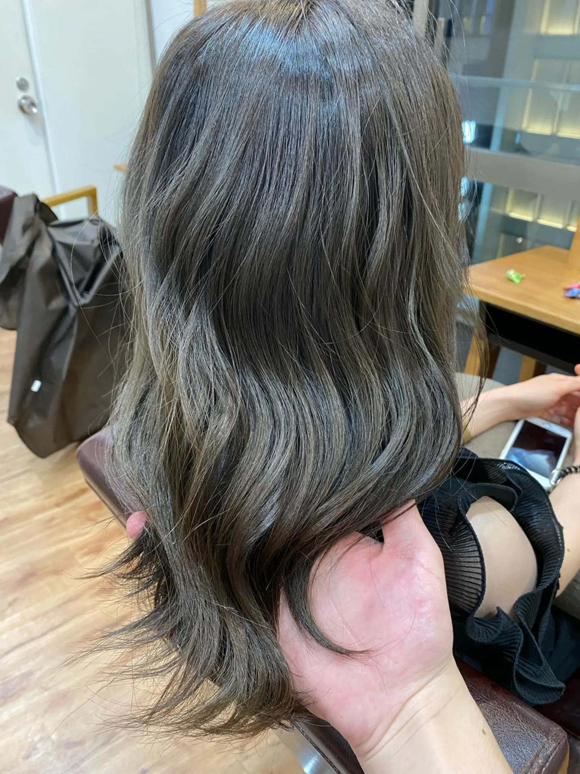 ミディアム カラー 髪質改善&縮毛矯正 カット/soyaのヘアスタイル