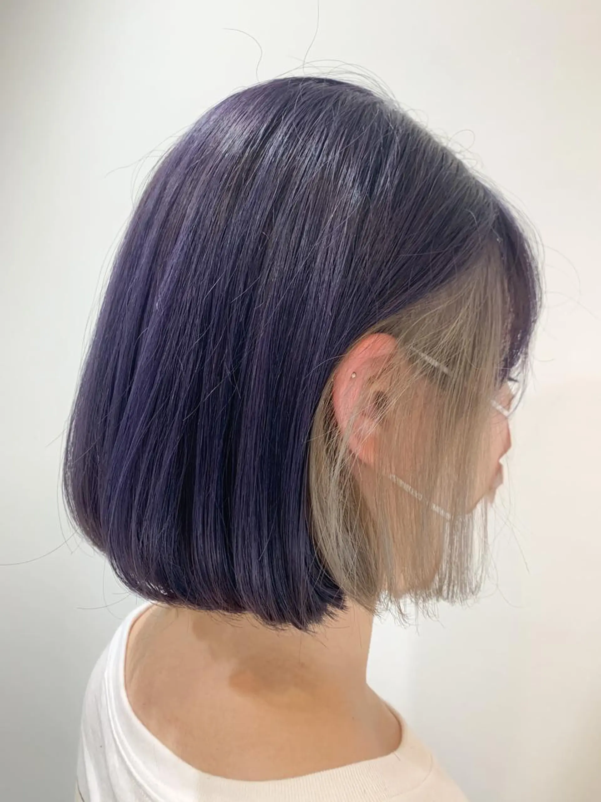 ミディアム カラー 薄田 珠美のヘアスタイル