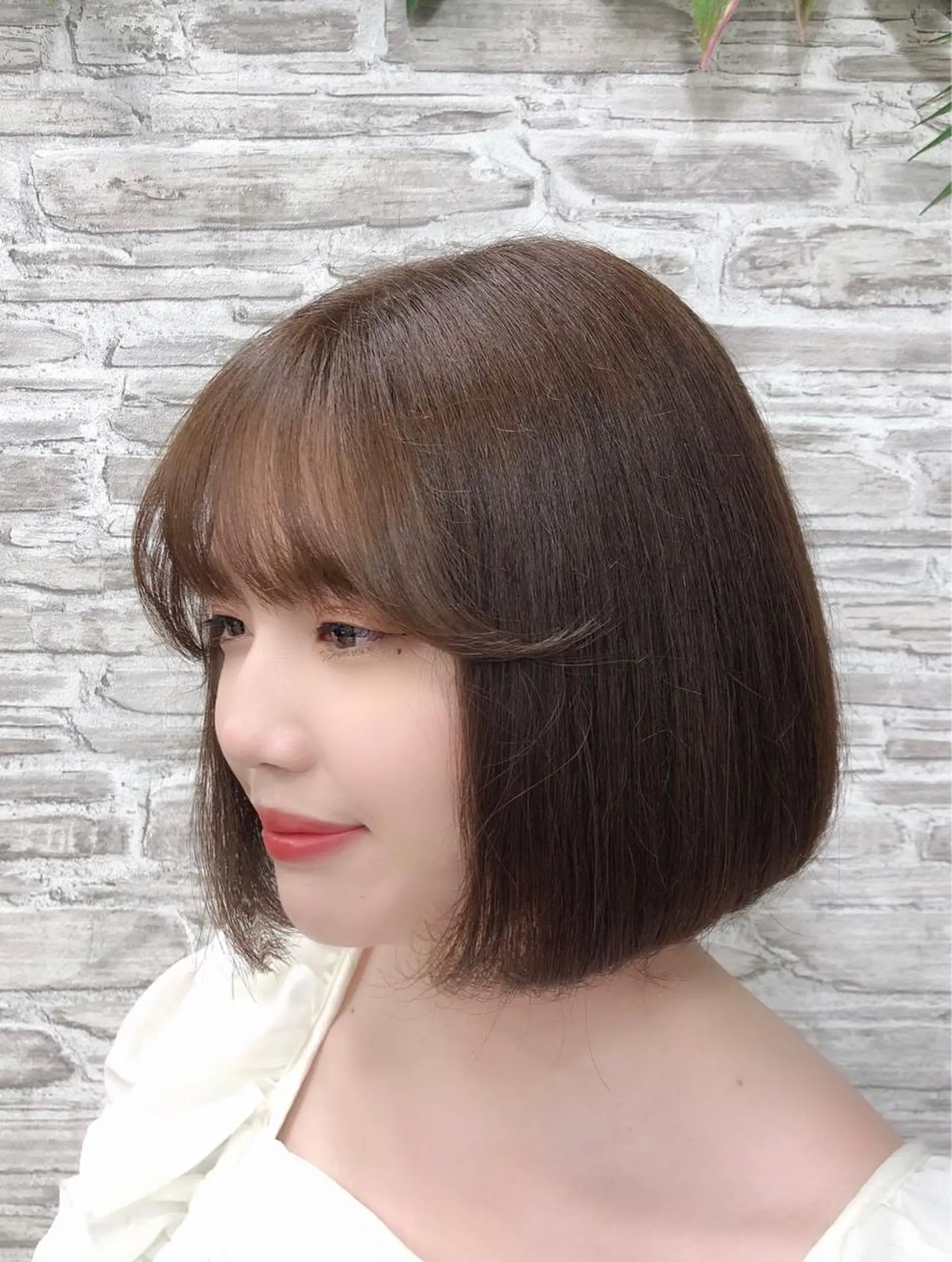 ミディアム カラー カット ヘアカラー トリートメント ヘアセット 韓国ヘア🤍髪質改善 🇰🇷AKANEのヘアスタイル