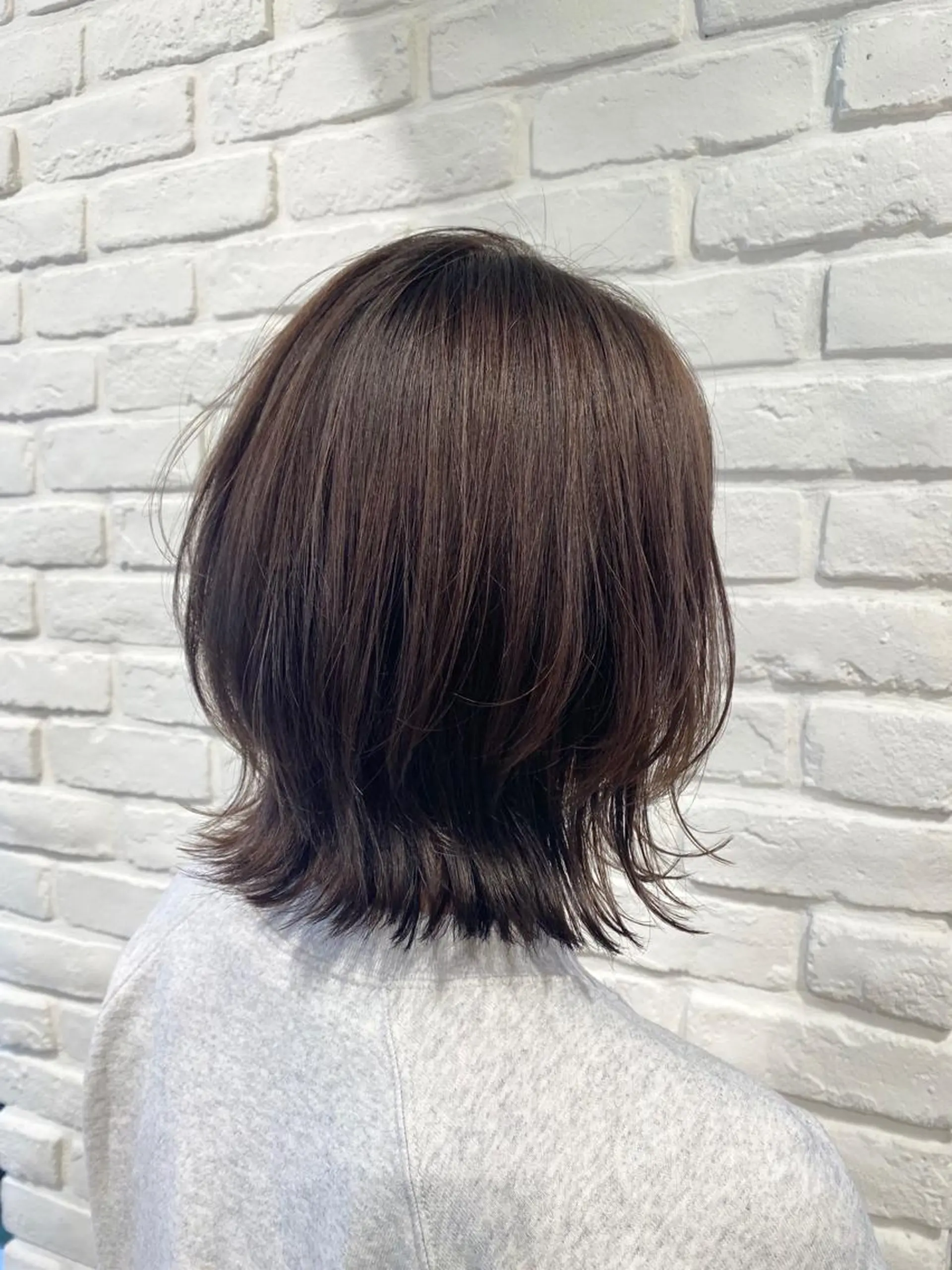 ミディアム カラー ベージュカラー🧸 伊藤なつみのヘアスタイル