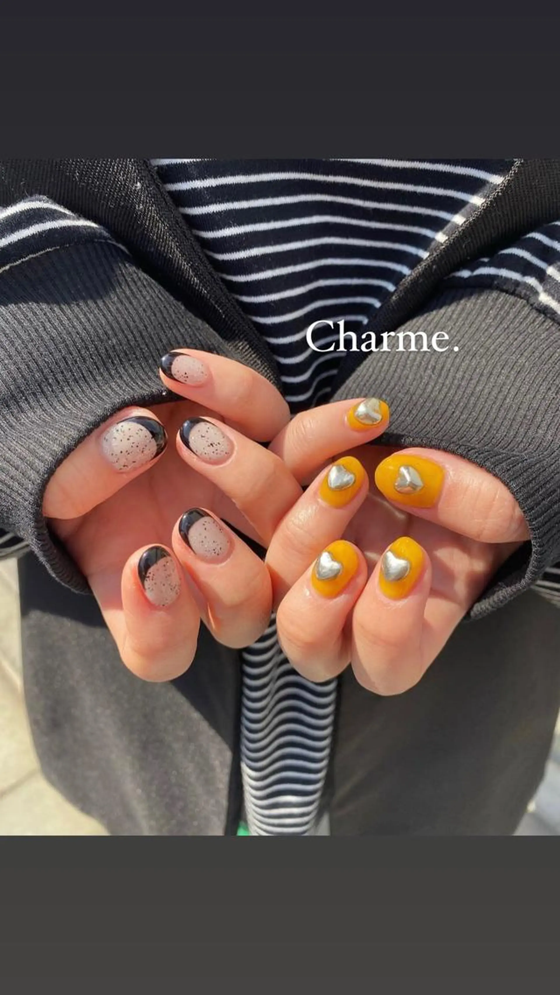 ネイル 持ち込み ニュアンスネイル Charme. NOBUKOのネイルデザイン