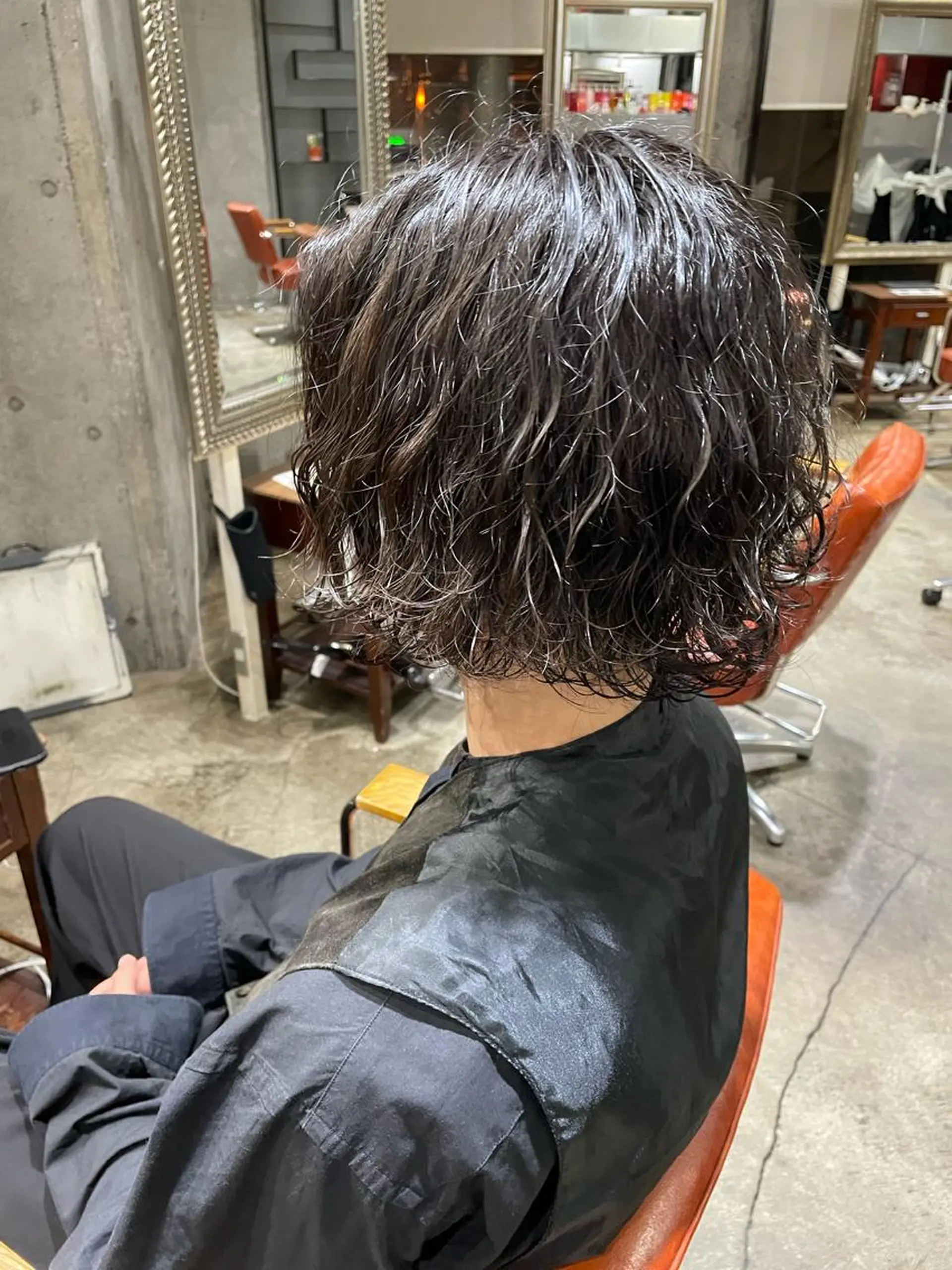 ミディアム 🔥コテ巻き風 ボブパーマ🔥のヘアスタイル