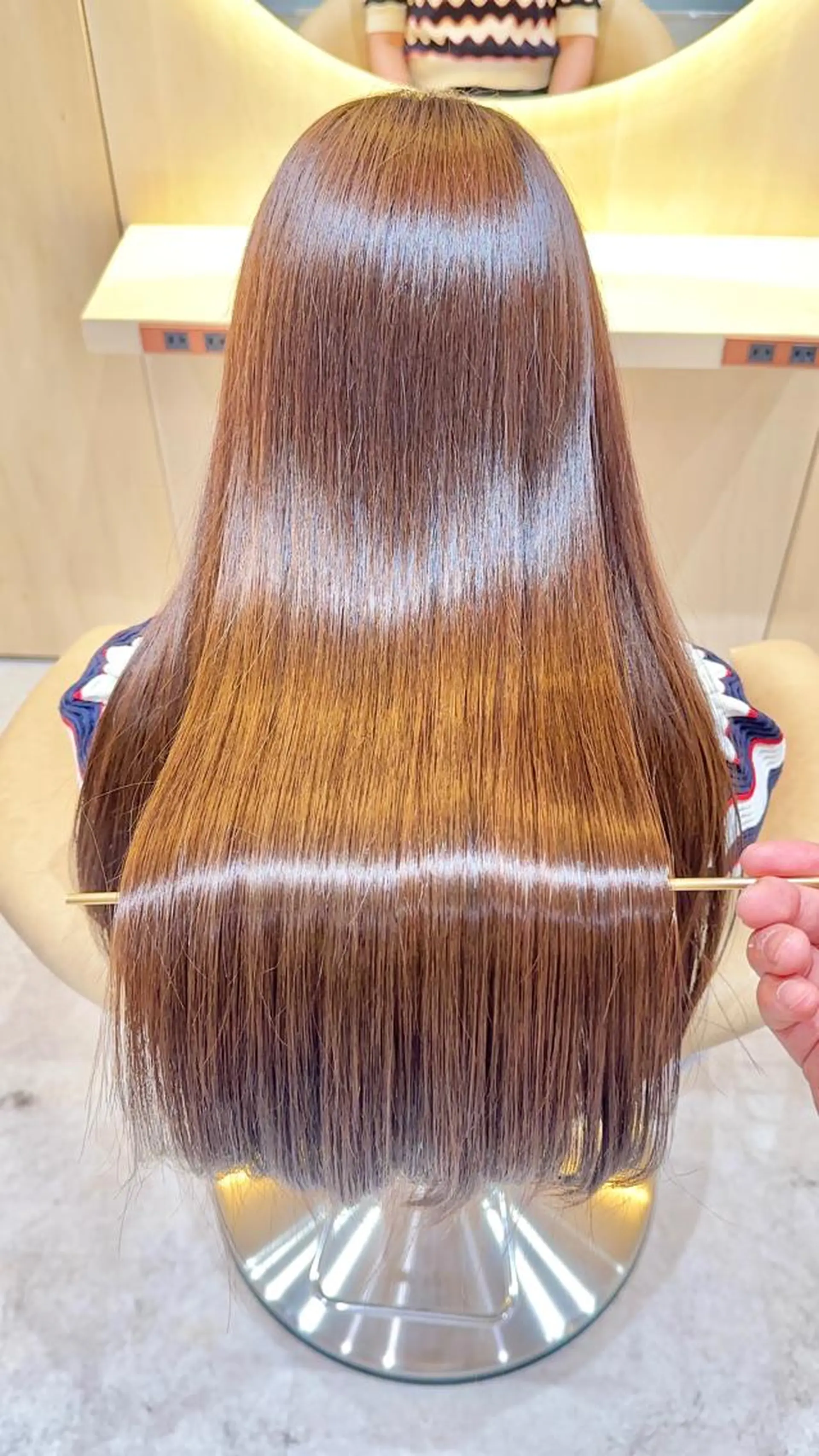 ロング カット 縮毛矯正 レイヤー❣️縮毛矯 川村利幸のヘアスタイル