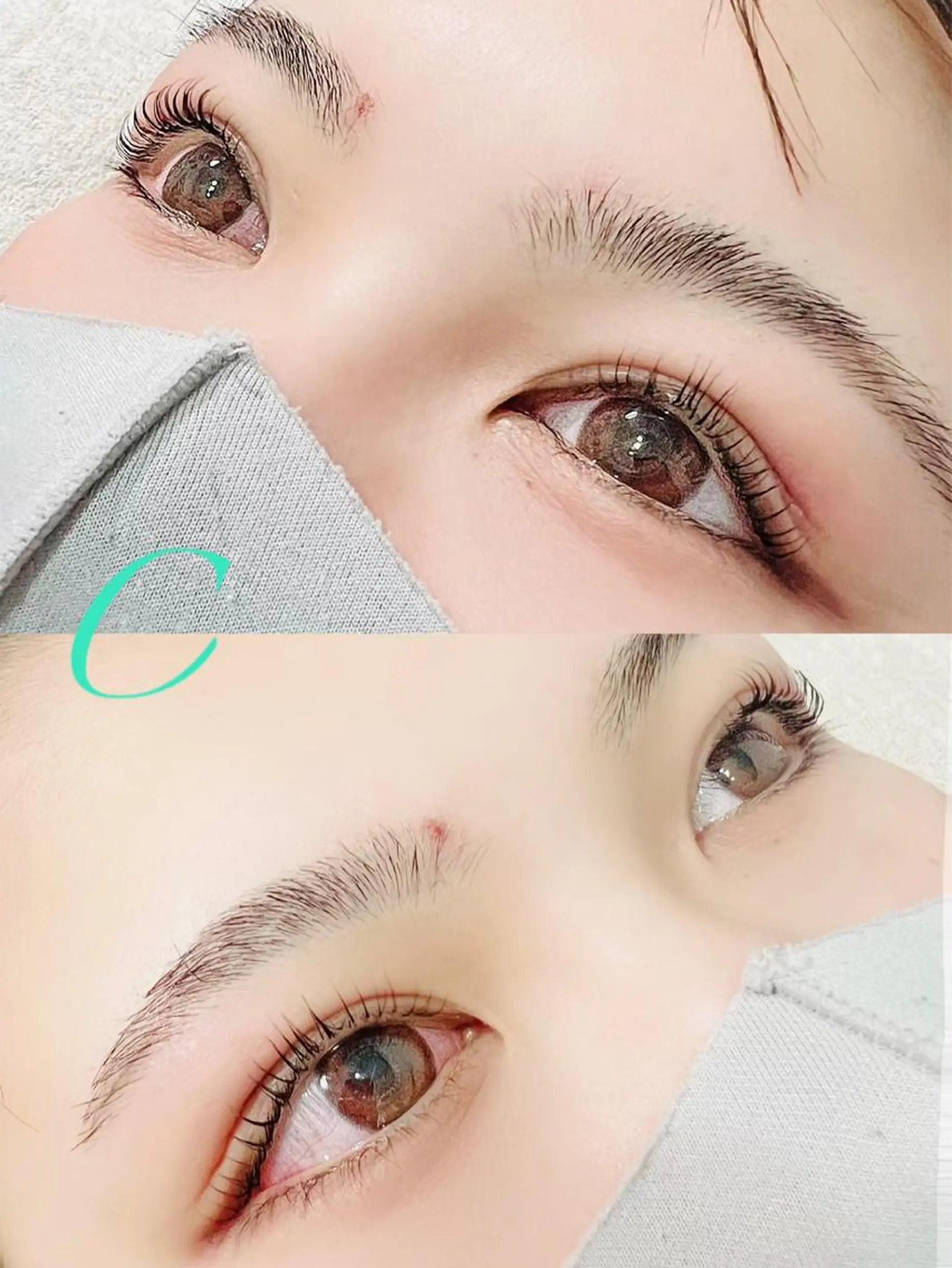 マツエク・マツパ ケラチンラッシュリフト バインドロック Cカール キュート フラットラッシュ eyelash presh yukaのマツエク・マツパデザイン