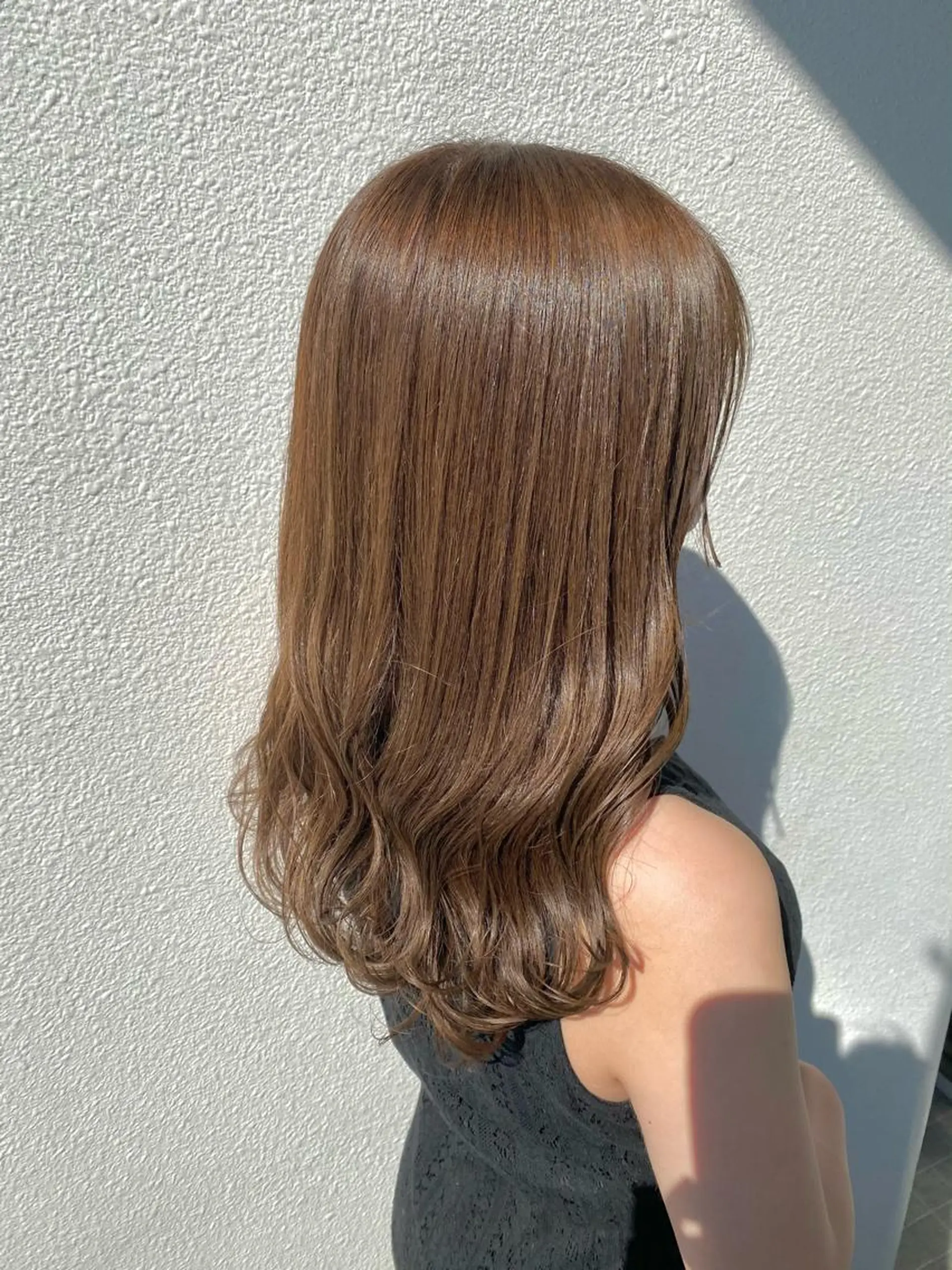 ロング カラー 透明感カラー ハイトーンカラー ヘアカラー トリートメント 髪質改善/艶カラー 🎀レイヤーカットのヘアスタイル