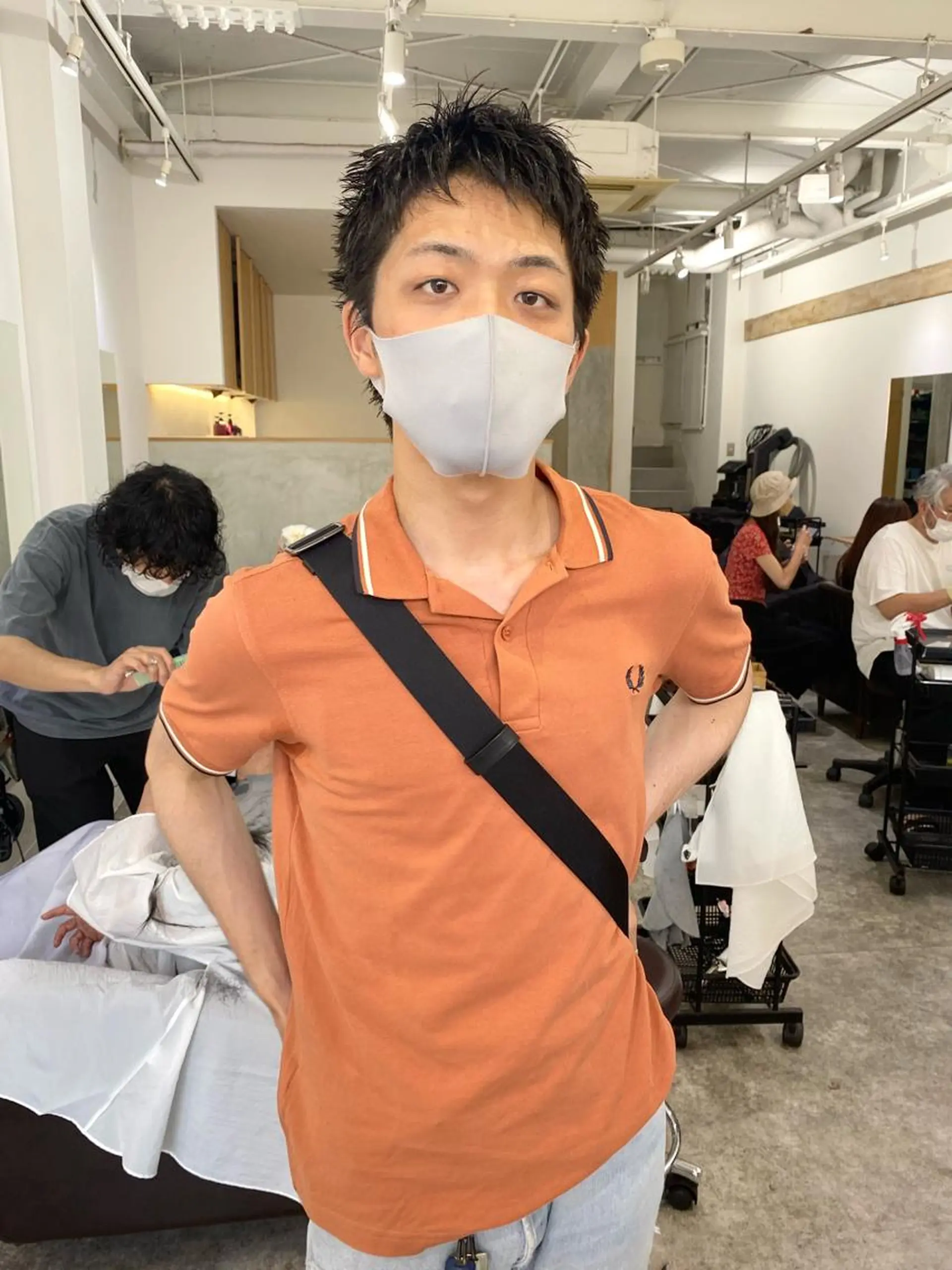 ショート メンズ メンズベリーショート ベリーショート ショートヘア カット 森貴裕/ベージュ/ パーマ/オリーブのヘアスタイル