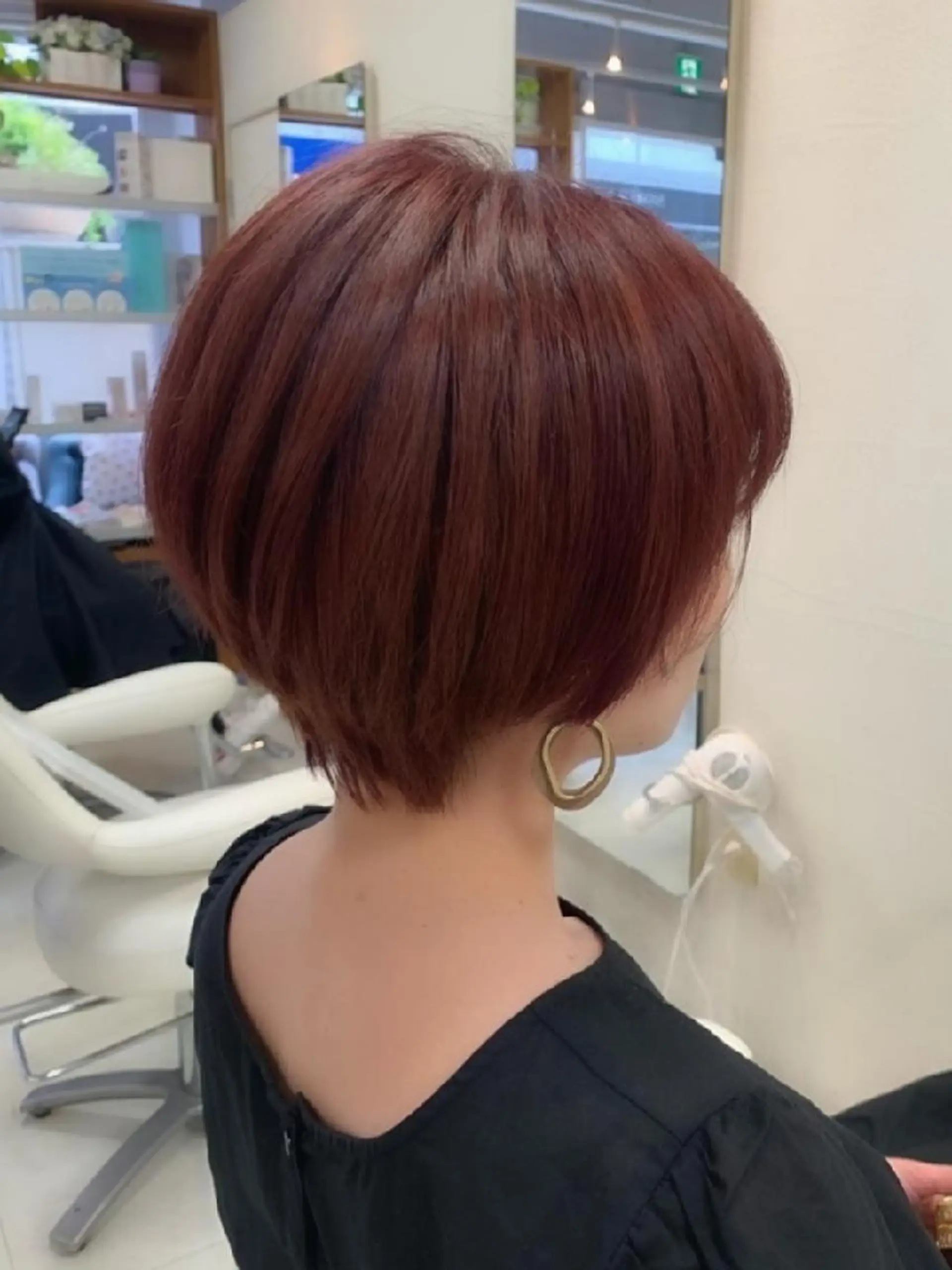 ショート カラー ハンサムショート ブリーチ ピンクカラー ピンクパープル パープルカラー nagane sayakaのヘアスタイル