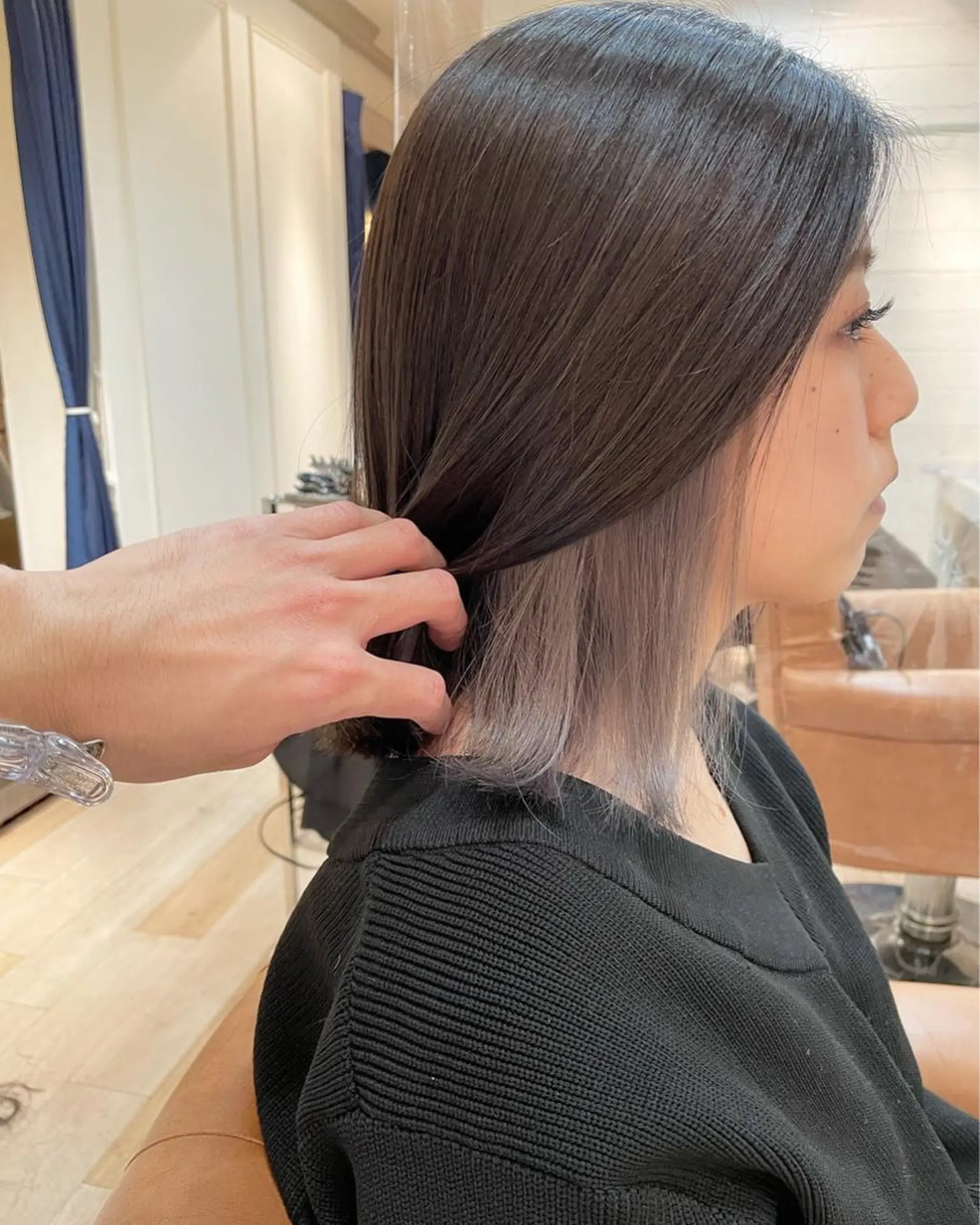 ミディアム カラー WATANABE YUTOのヘアスタイル