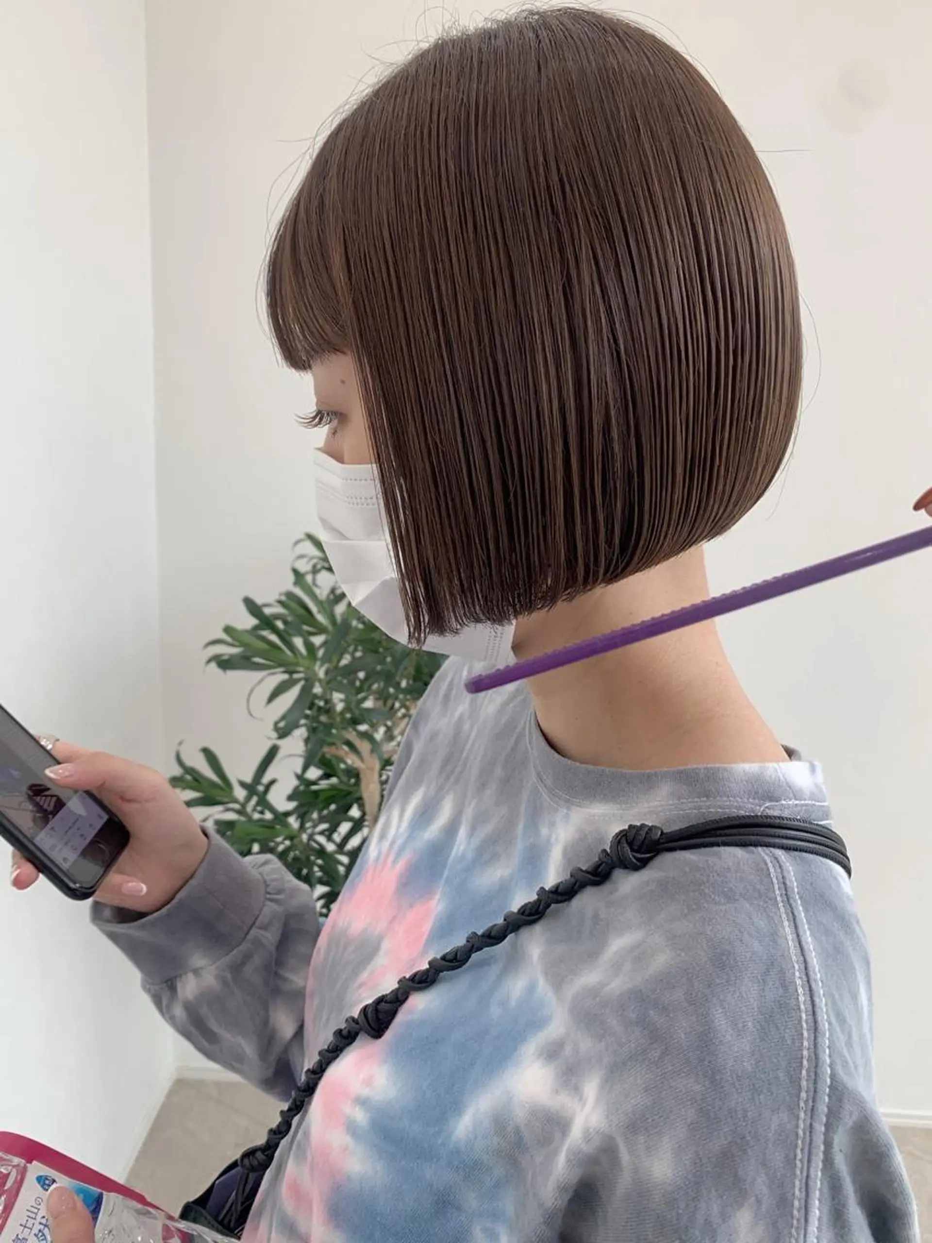 ショート カラー ブリーチ ボブ kitagawa mayuのヘアスタイル