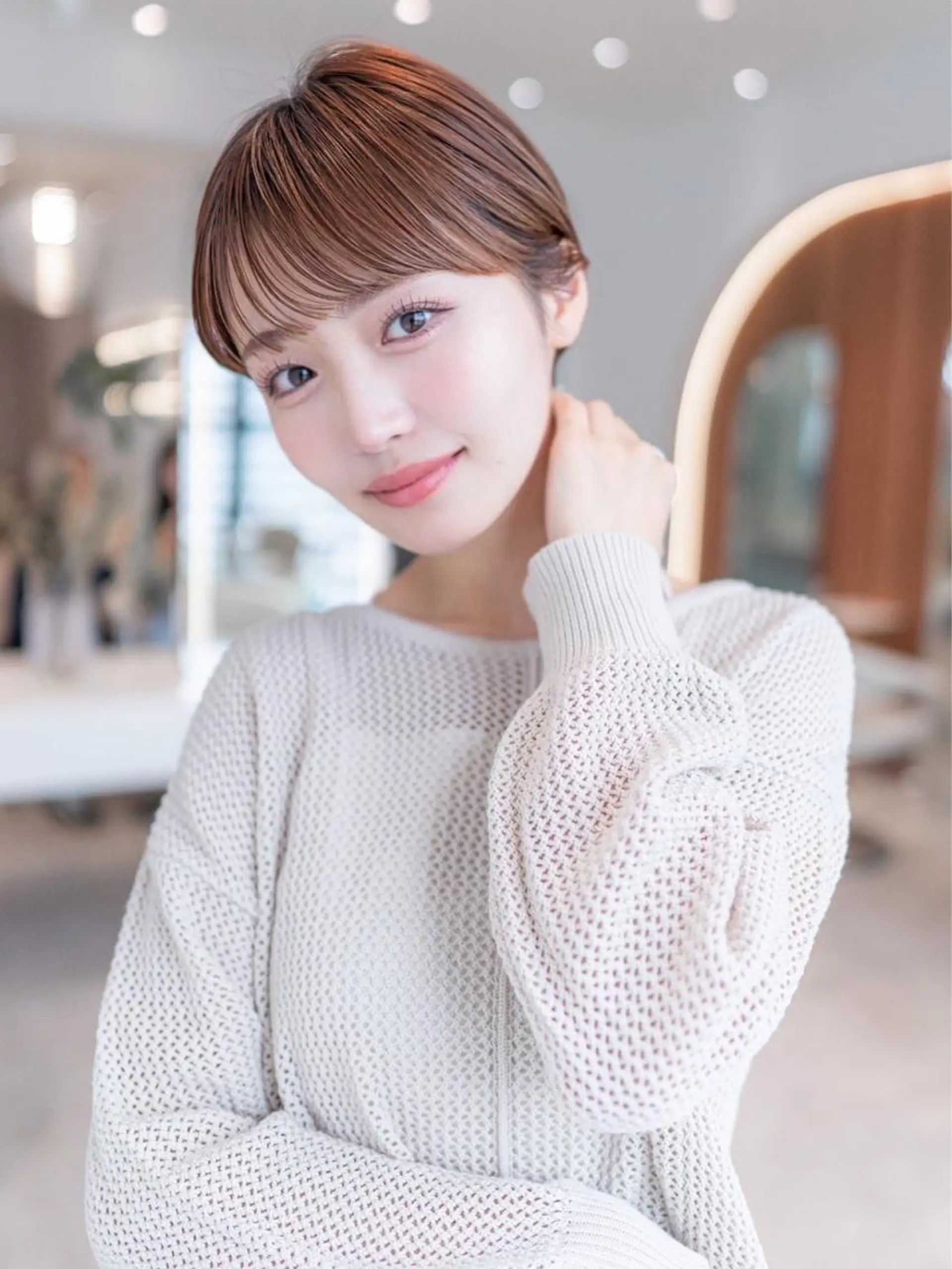 ショート カラー カット ヘアカラー トリートメント 田中航平/渋谷ボブ/ レイヤーボブのヘアスタイル