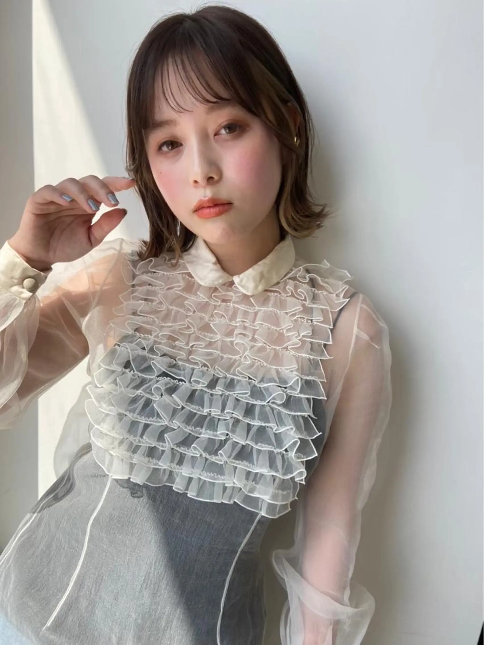 ミディアム to waのヘアスタイル