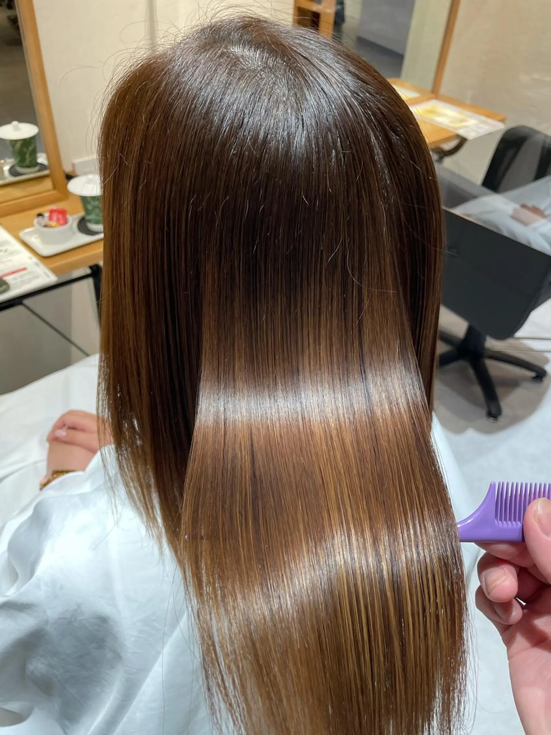 ミディアム 髪質改善 トリートメント 藤田一輝 【美髪職人】のヘアスタイル