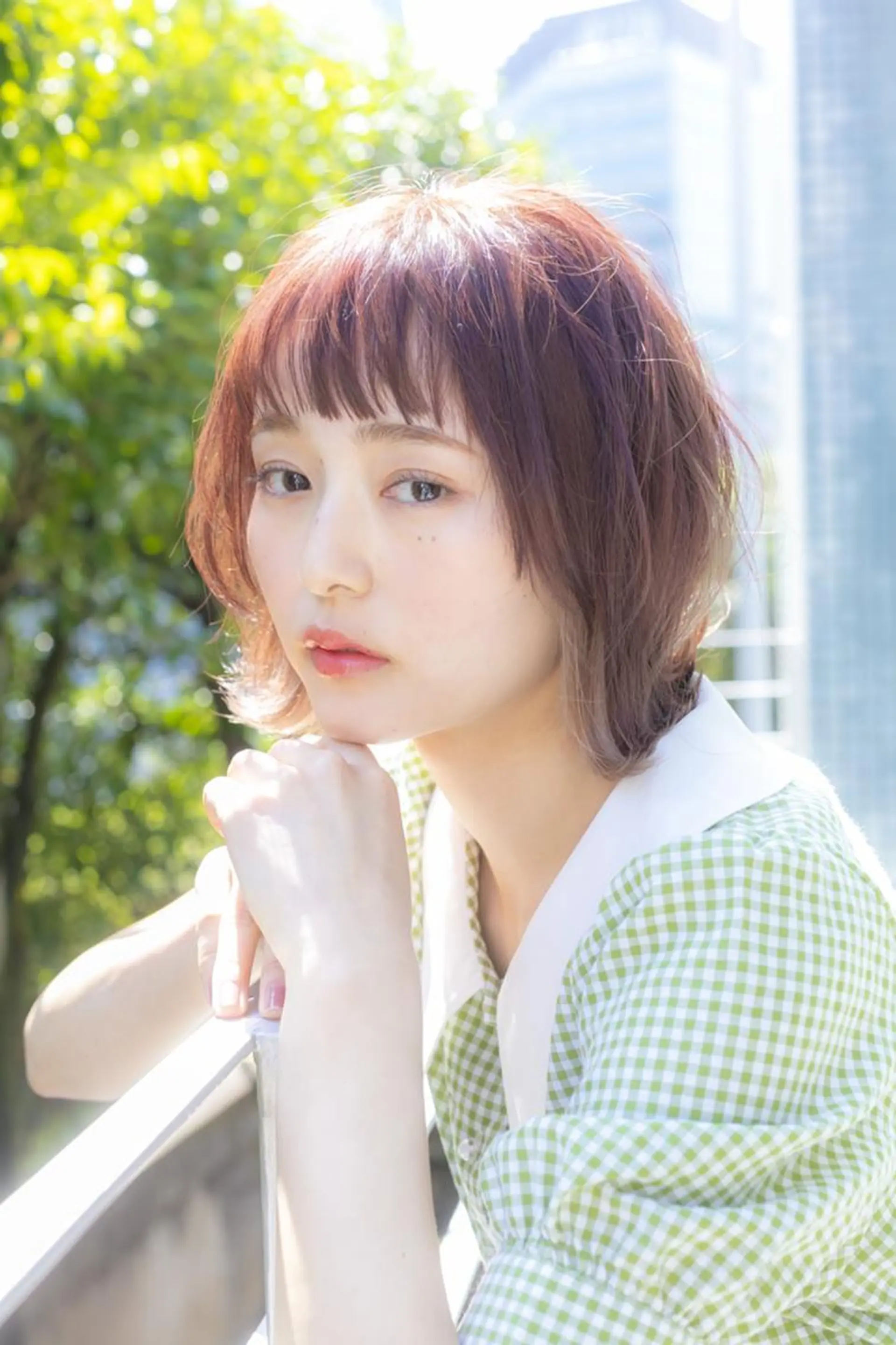 ミディアム Ashanti 磯崎のヘアスタイル