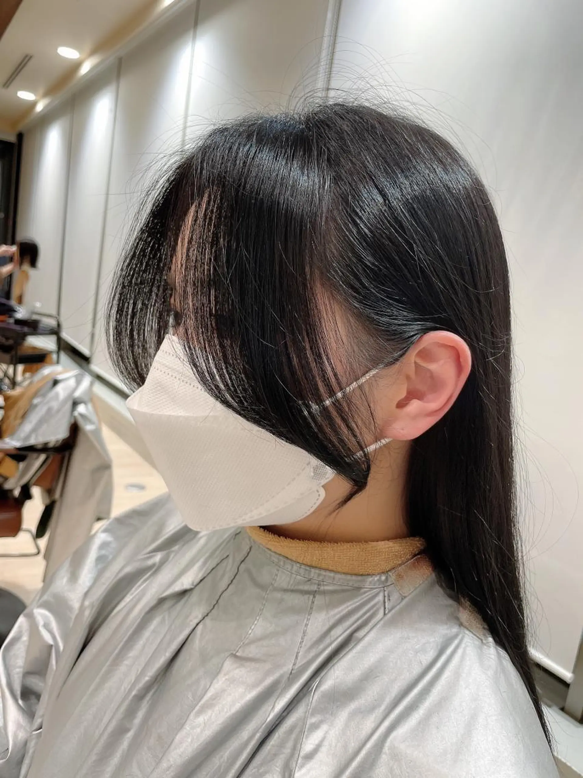 セミロング カラー 本格韓国ヘア🇰🇷 【uni】キューさんのヘアスタイル