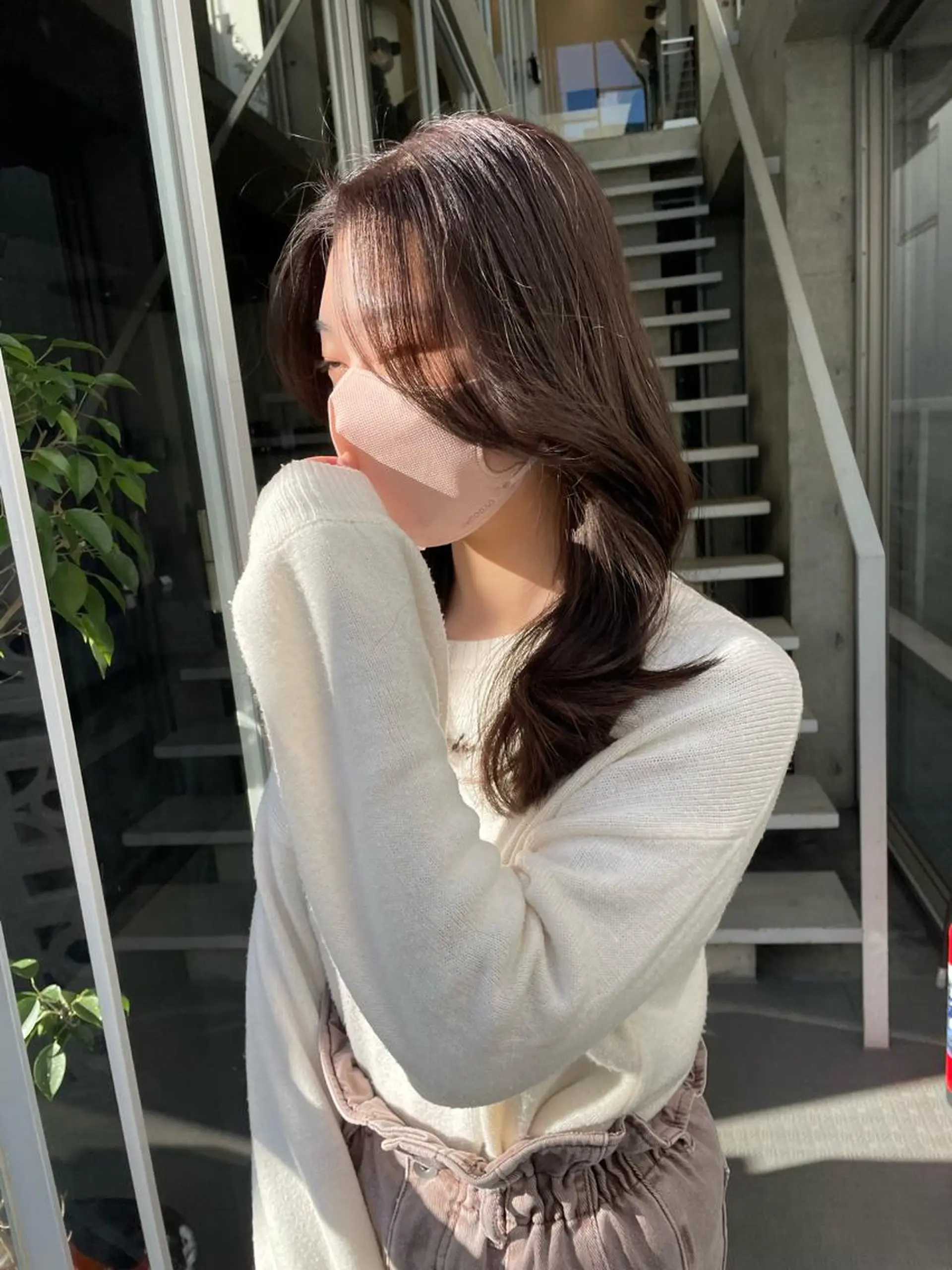 ロング カラー ベージュカラー カット ヘアカラー トリートメント レイヤーカット🎀 kanaのヘアスタイル