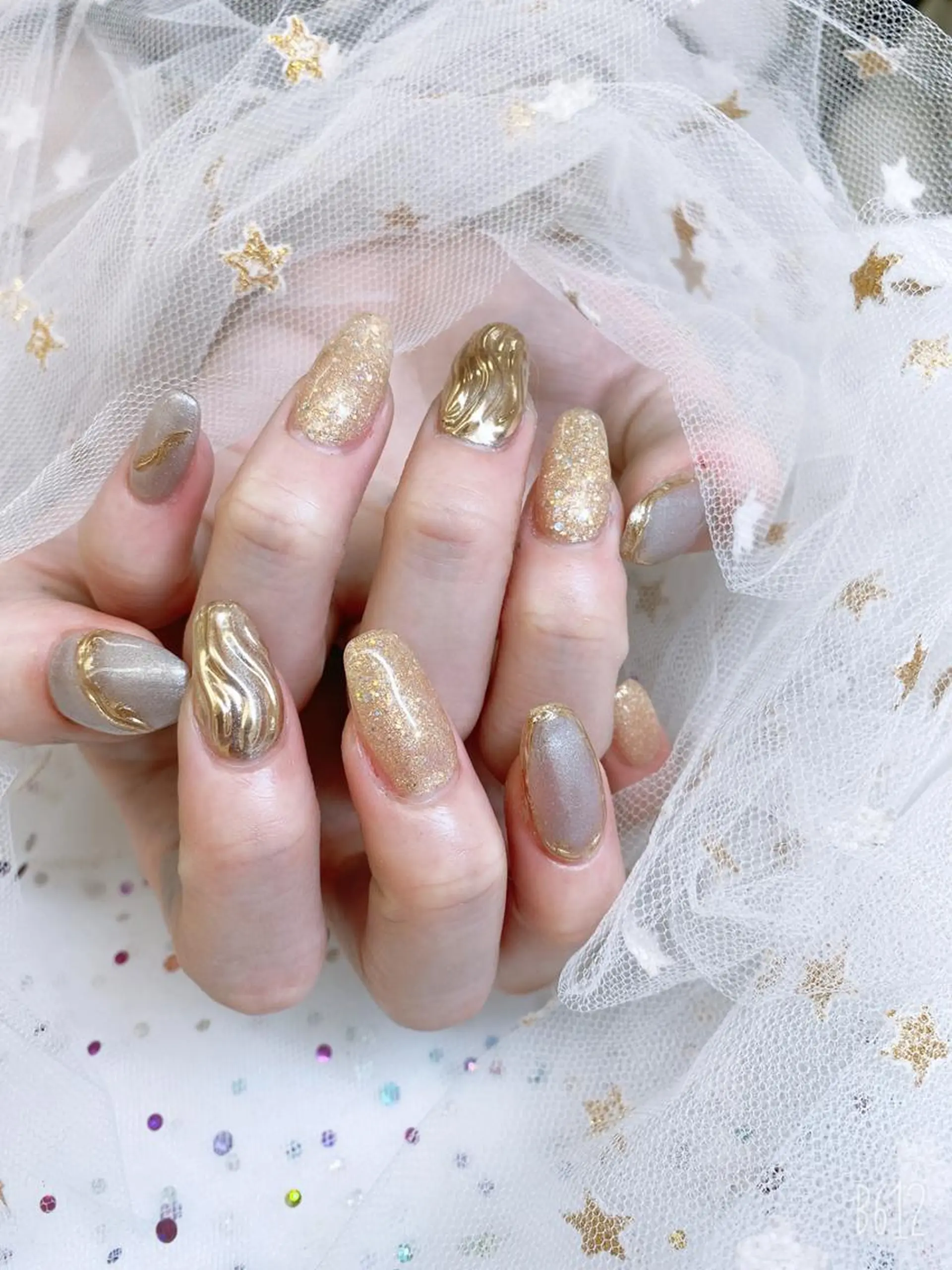 ネイル 🦋ネイルサロン ブラン🌈ゆりのネイルデザイン