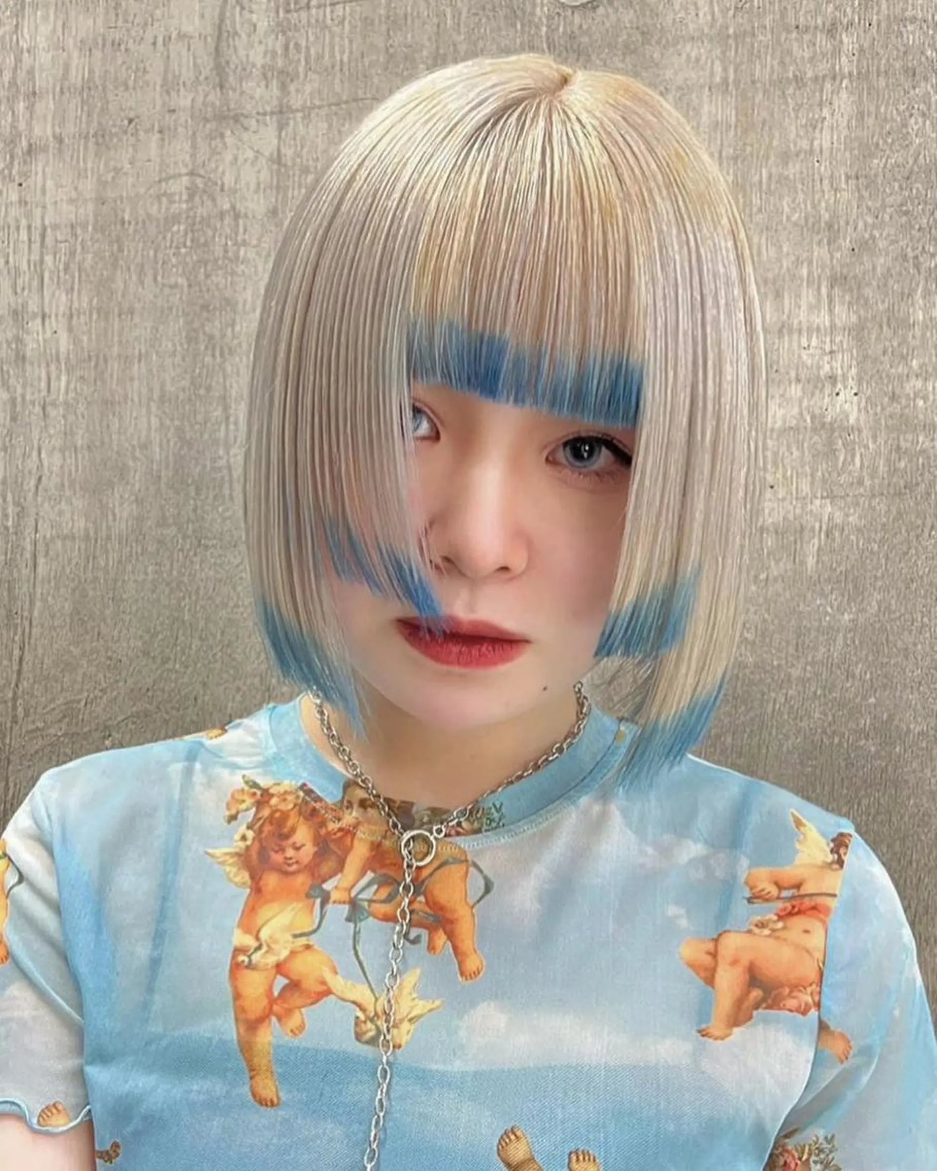 ショート カラー ブリーチ ケアブリーチ デザインカラー ハイトーンカラー 姫カット ヘアカラー トリートメント ヘアセット Null 表参道のヘアスタイル