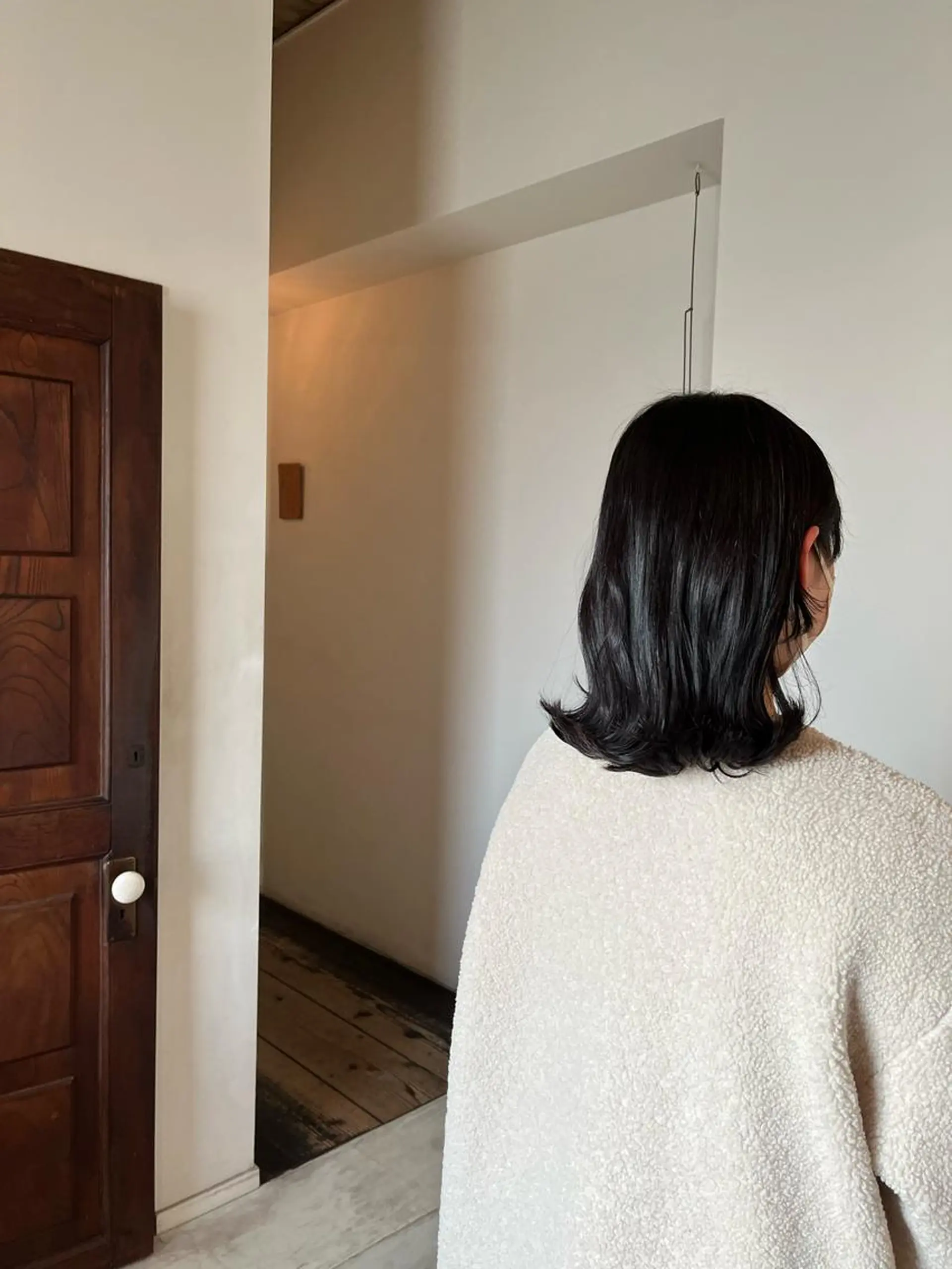 ミディアム カラー グレージュ くびれヘア カット ヘアカラー トリートメント 前川 華恋 / room3のヘアスタイル