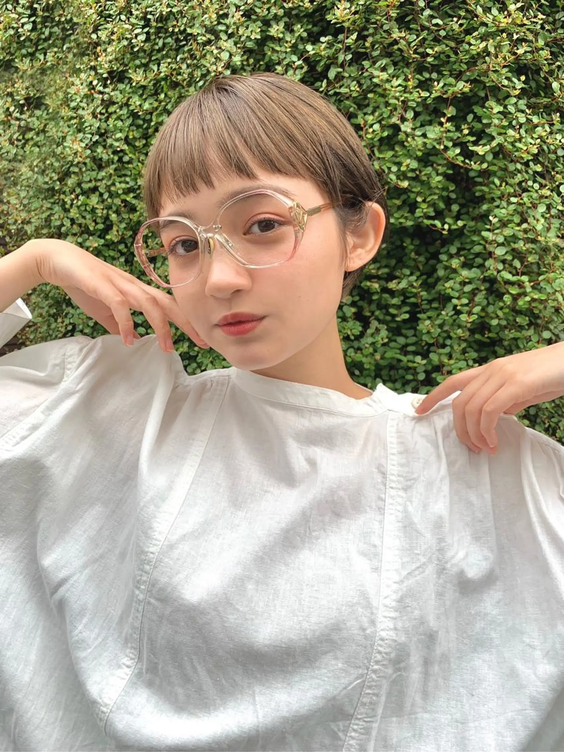 ショート カット ヘアカラー トリートメント 🌼U24 ヘアデザインラボのヘアスタイル