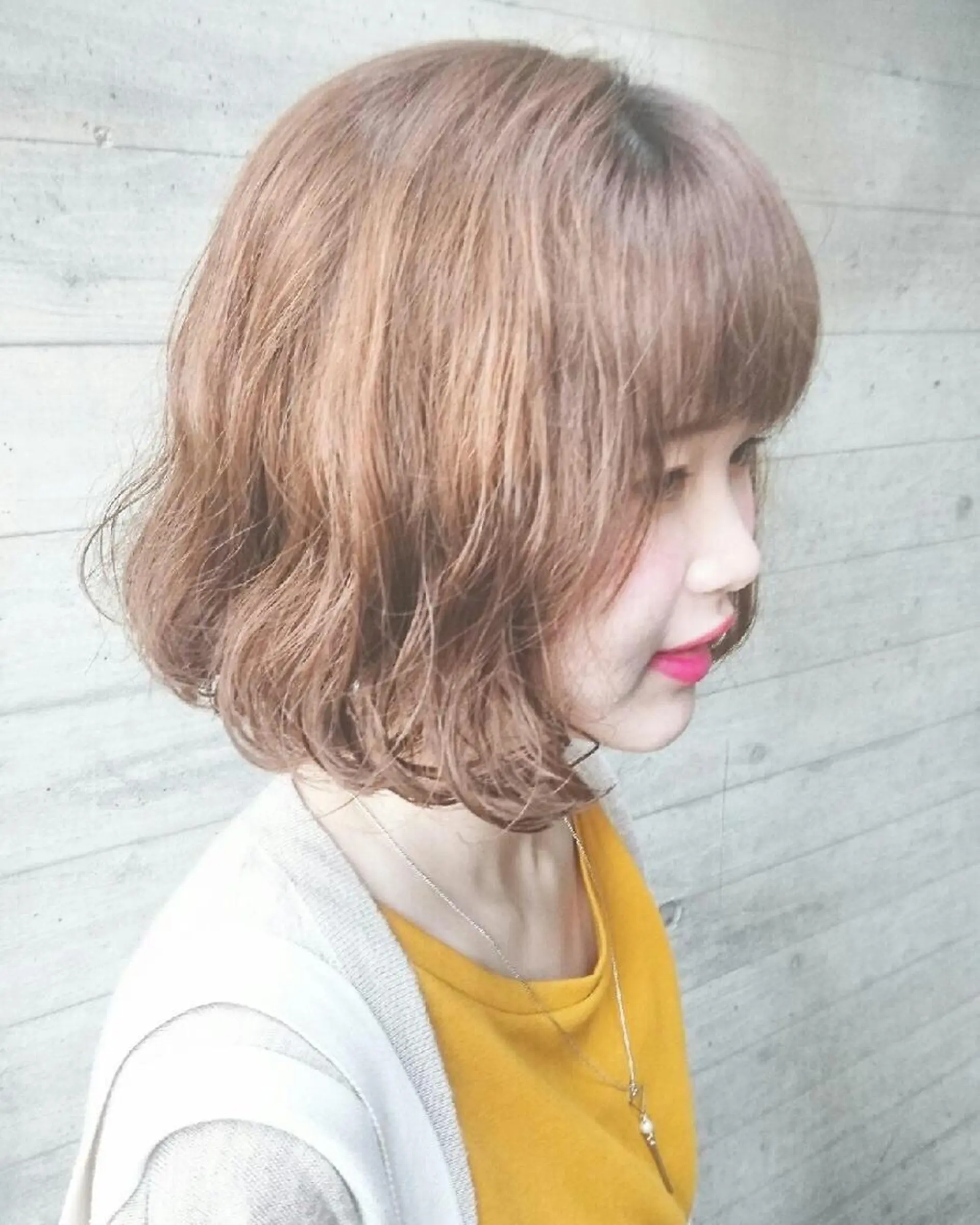 セミロング ヘアアレンジ 高岡 杏実のヘアスタイル
