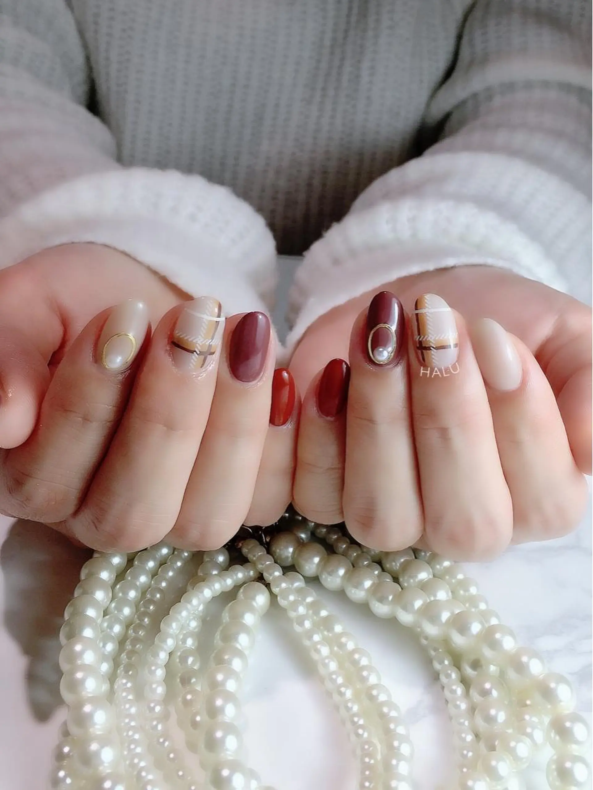 ネイル オレンジ HALU ハルのネイルデザイン