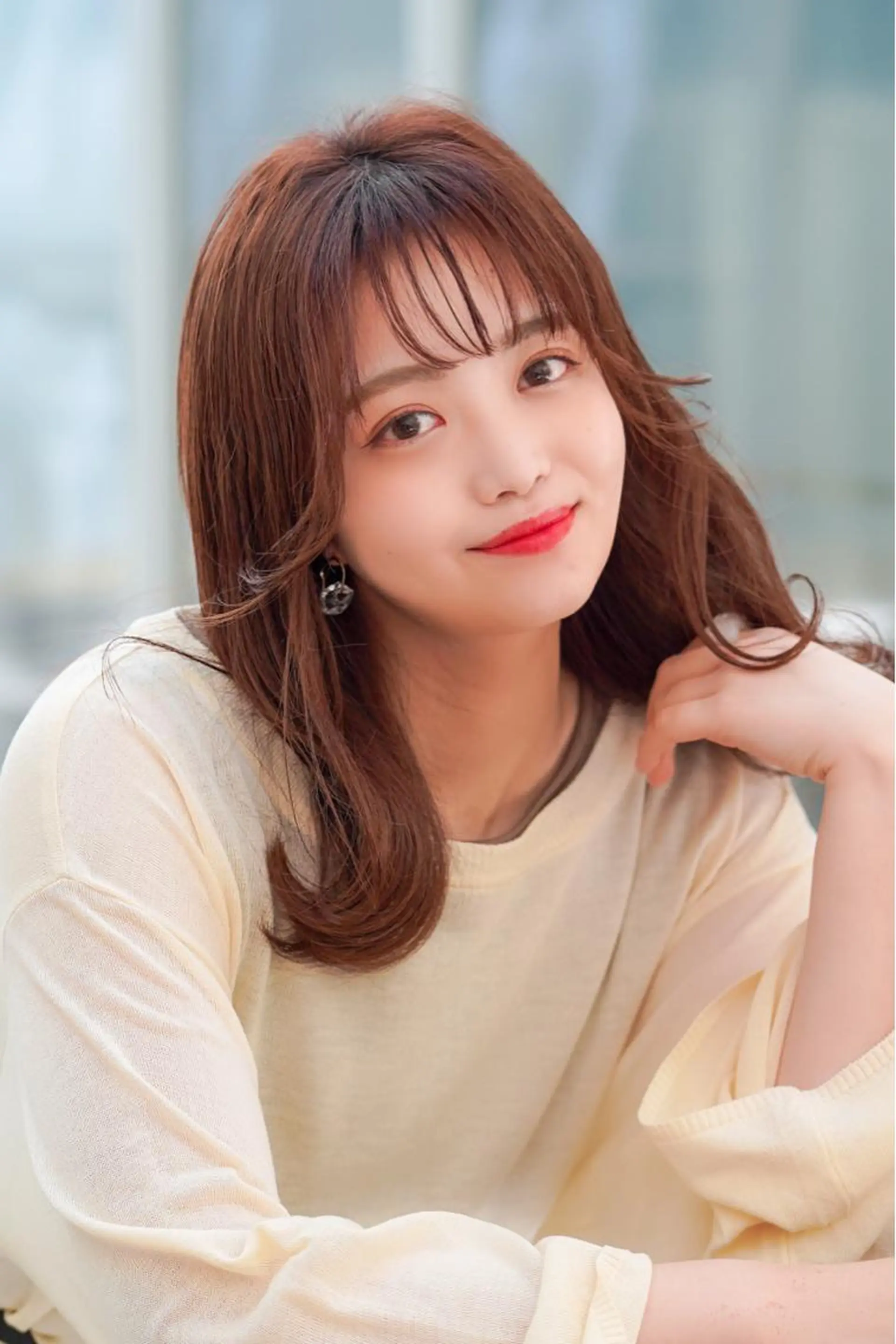 セミロング カラー パーマ 松尾謙佑【ハイライト LEDエクステ】のヘアスタイル