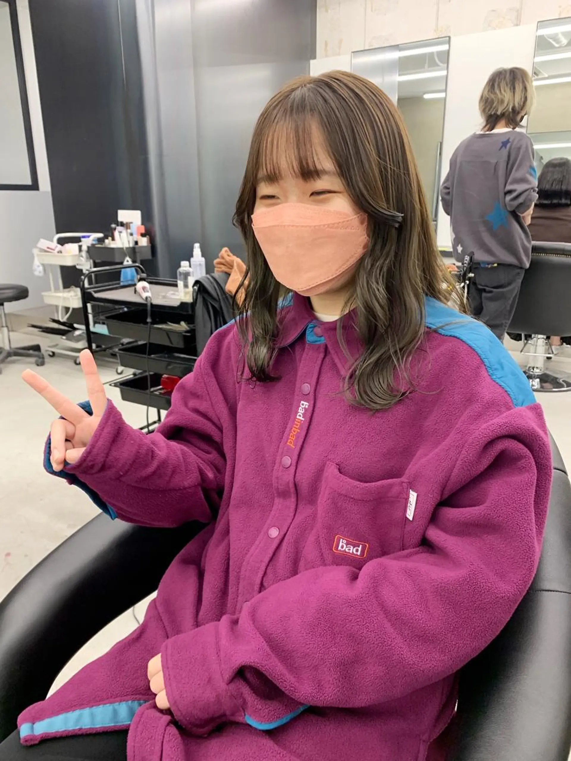 ミディアム カラー グレージュ オリーブグレージュ オリーブグレー kimika🥑 メンズ/髪質改善のその他イメージ