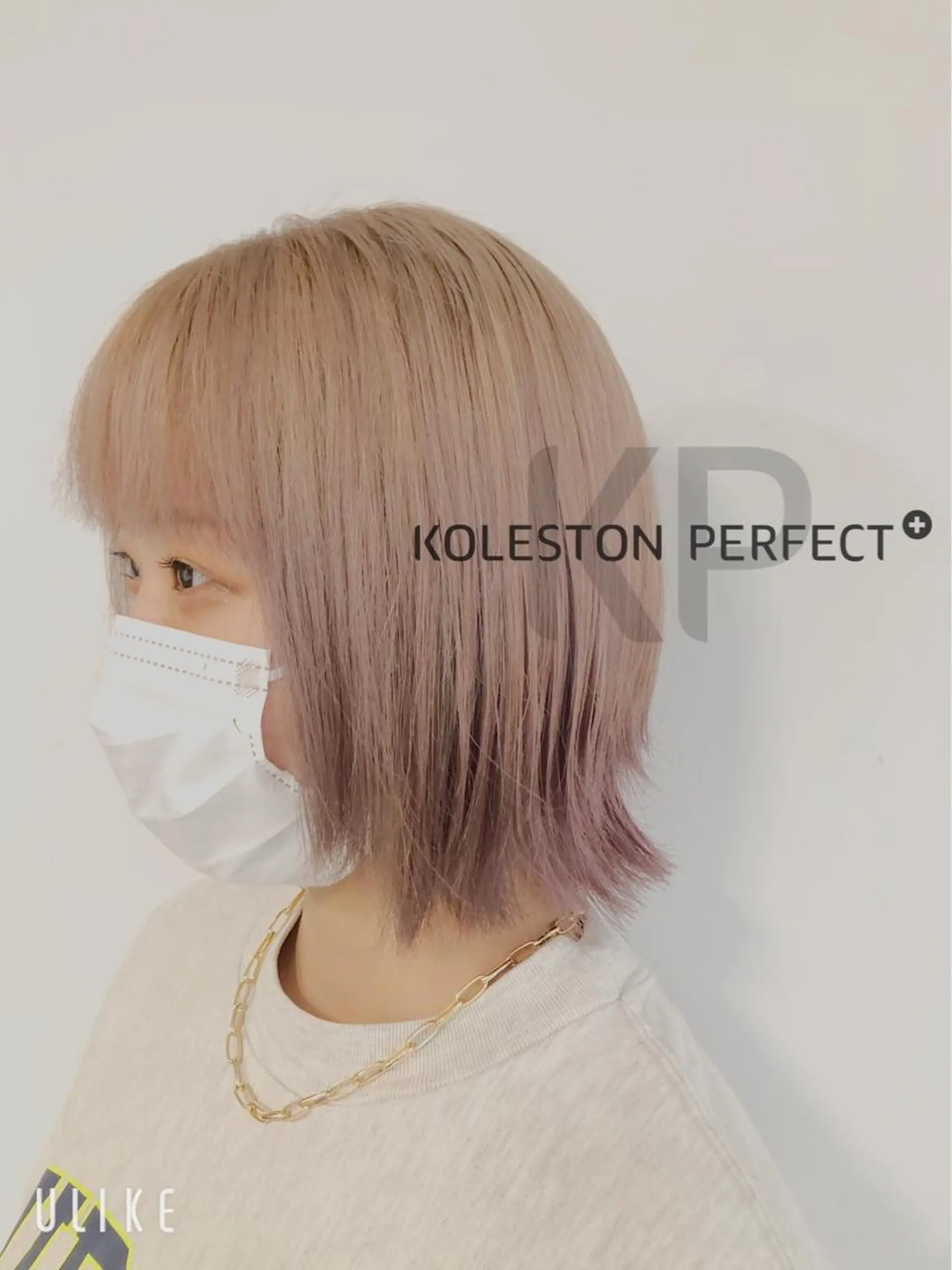 ミディアム カラー ブリーチ ヘアカラー 藤田 菜摘のヘアスタイル