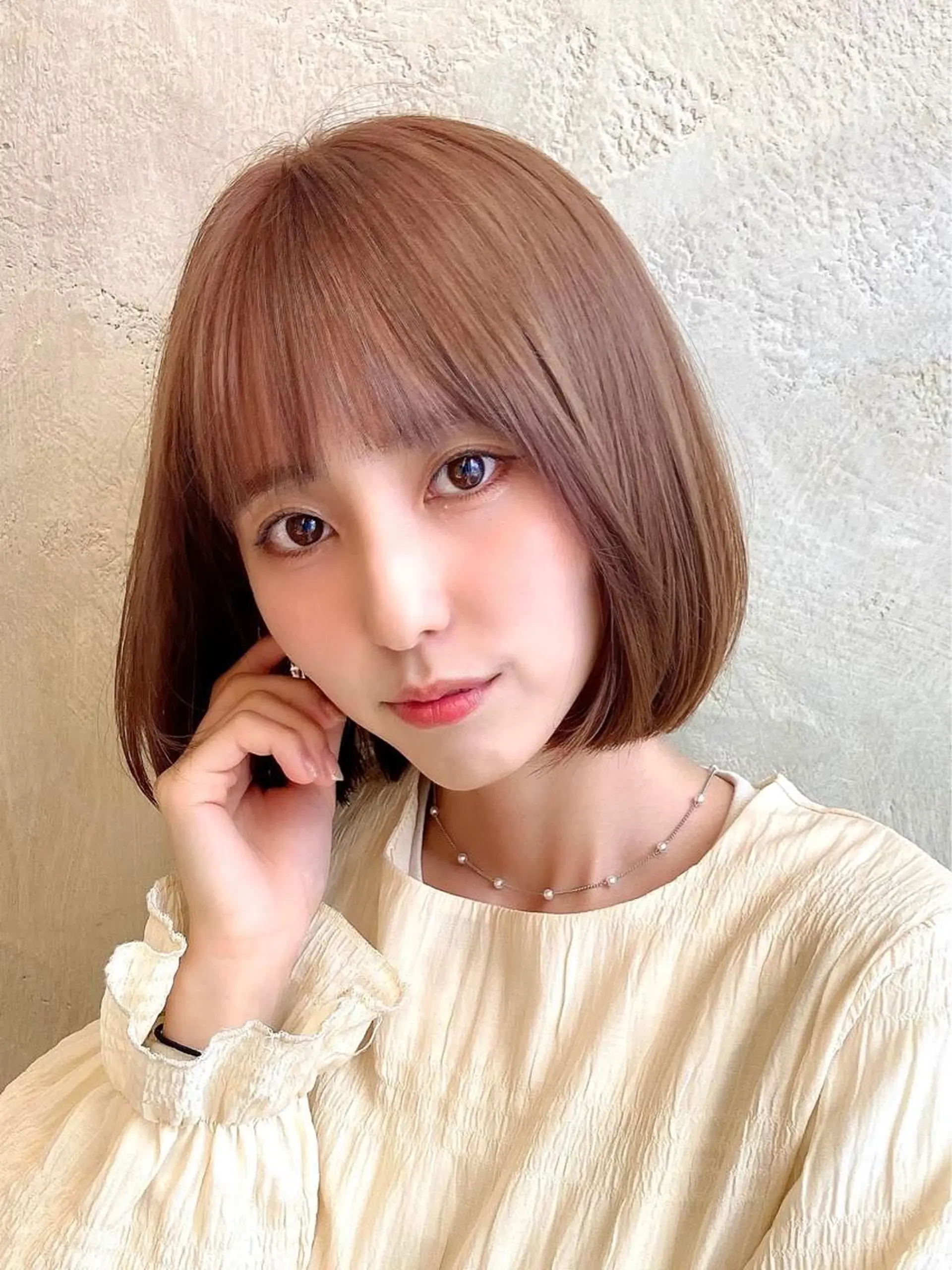 ミディアム カラー パーマ ヘアアレンジ 髪質改善 似合わせカット ストレートパーマ 🌈小顔似合わせ SHIHO🌈のヘアスタイル