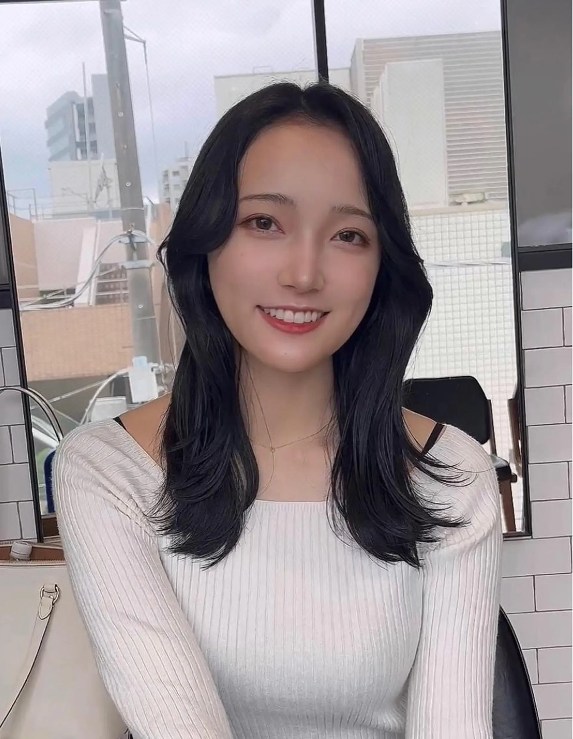 セミロング カット ヘアカラー トリートメント 🌫️大人韓国ヘア 🌫️naoyaのヘアスタイル