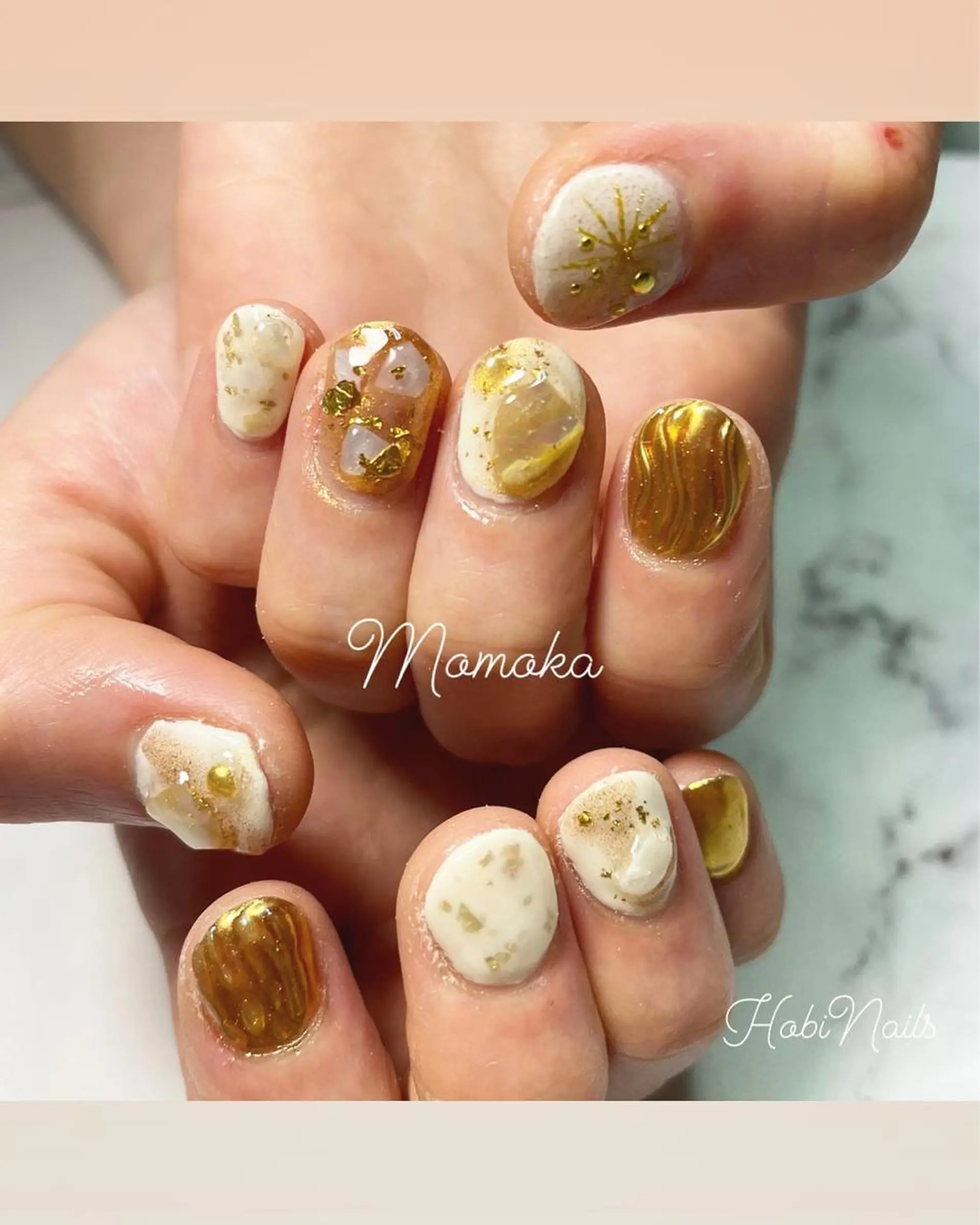 ネイル ニュアンスネイル Momo nailsalonのネイルデザイン