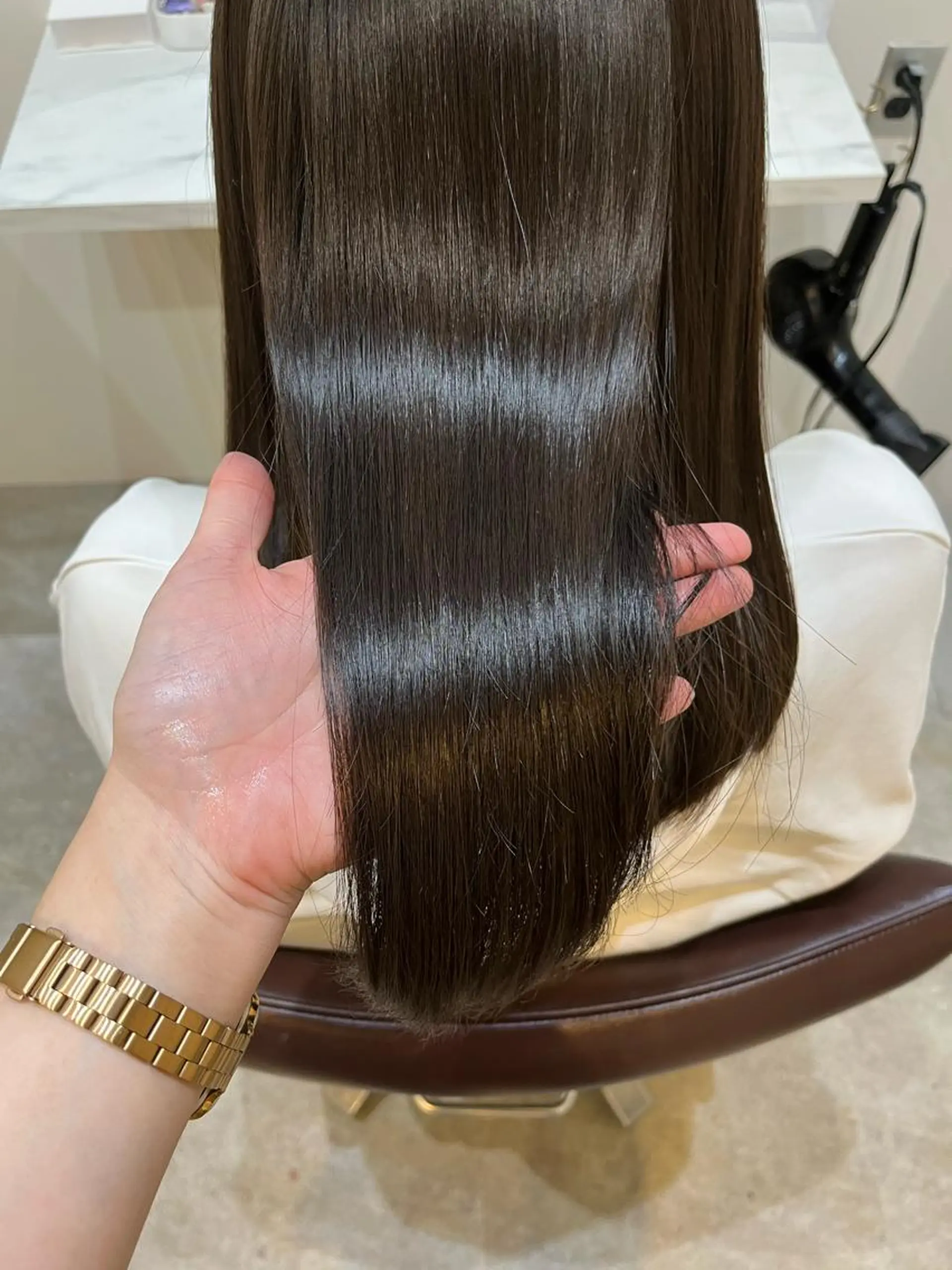 ロング カット ヘアカラー トリートメント 【髪質改善 艶髪】 布川 莉穂のヘアスタイル