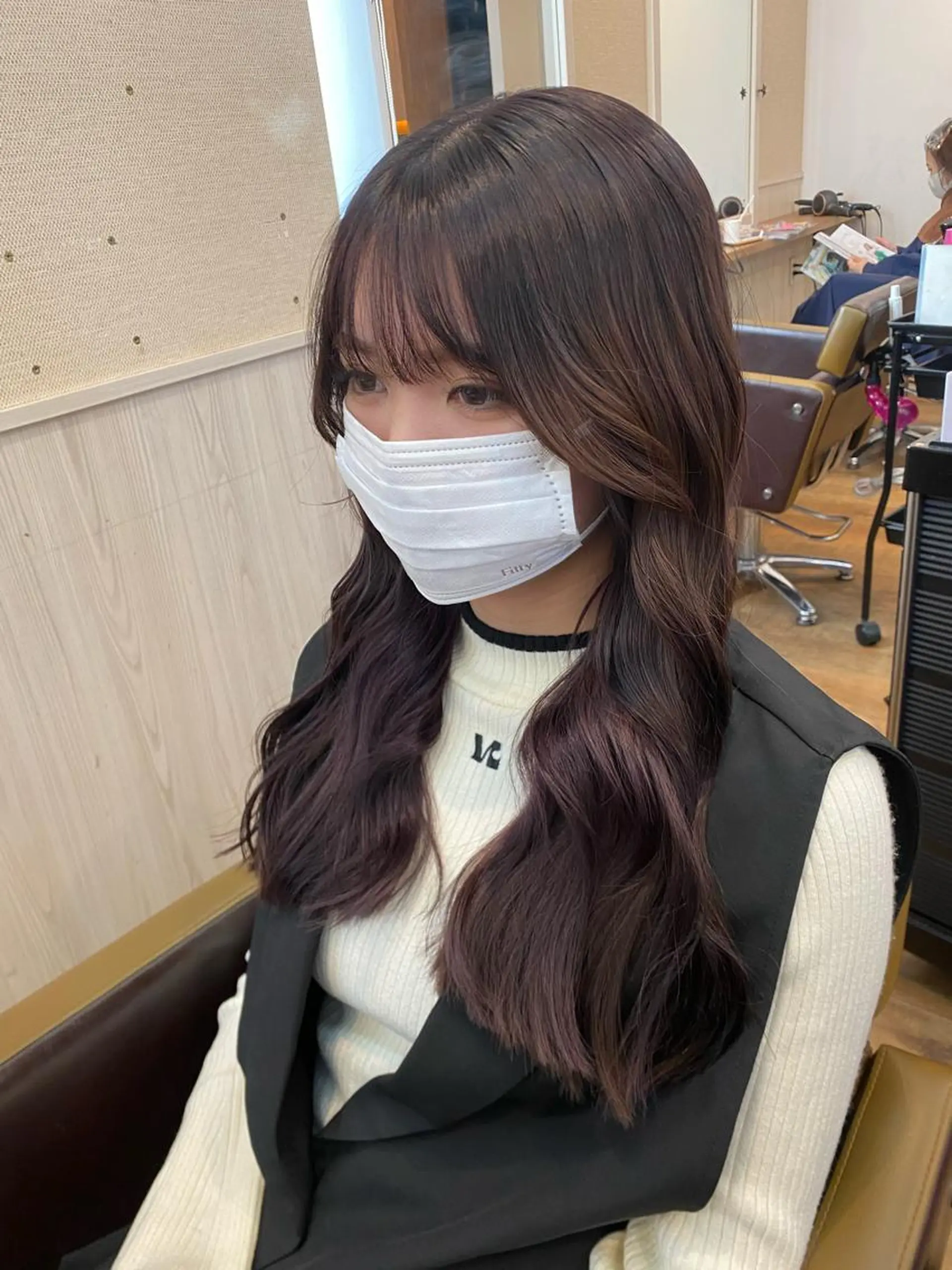 セミロング カット ヘアカラー トリートメント NUMBER 天王寺YUYAのヘアスタイル