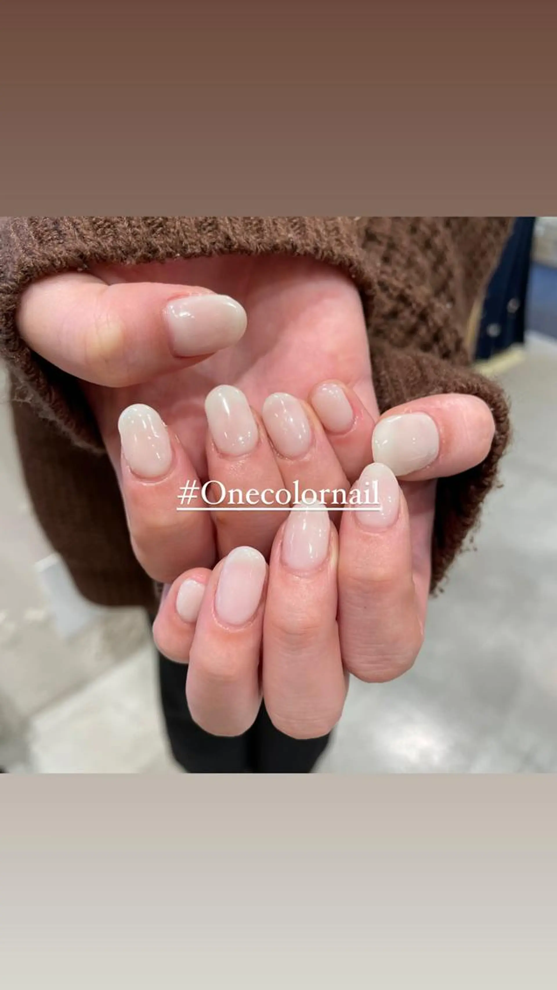 ネイル ワンカラーネイル ハンドネイル 淡色ネイル 🎀moeのネイルデザイン