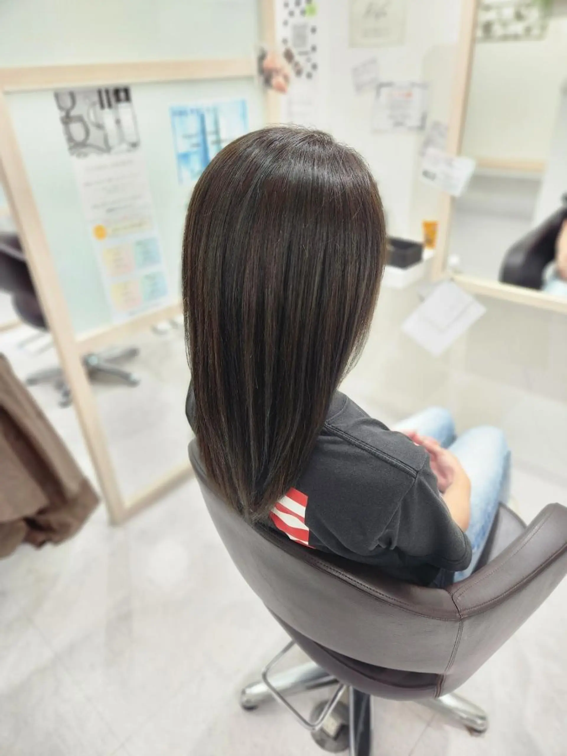 セミロング 髪質改善 縮毛矯正 トリートメント 縮毛矯正 トリートメント HIDEMI🍀 髪質改善【HACO】のヘアスタイル