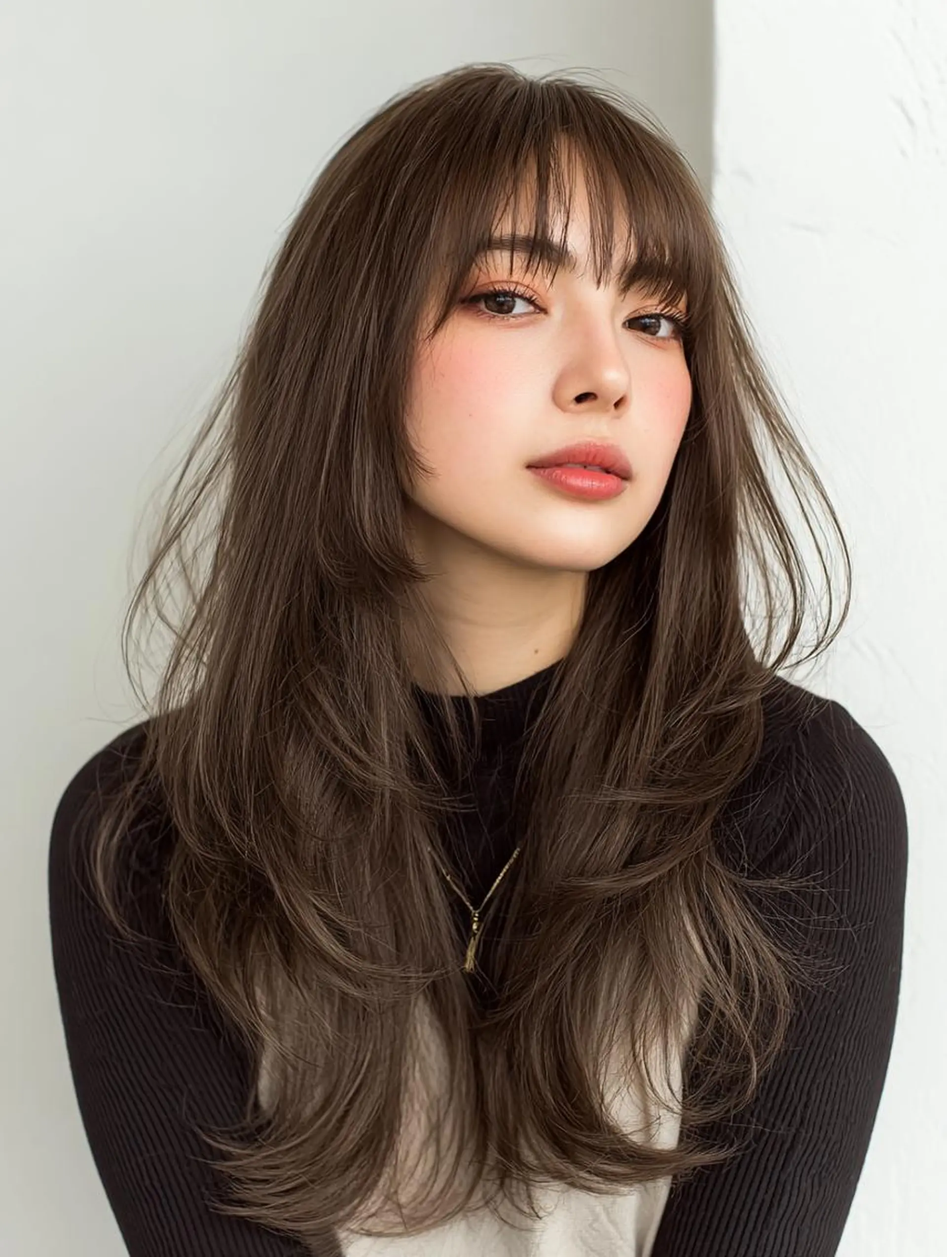 セミロング ハッシュカット 髪質改善 レイヤーカット 縮毛矯正 トリートメント 縮毛矯正 トリートメント 生艶髪&レイヤー🔔 渋谷お薦めNo.1✨のヘアスタイル