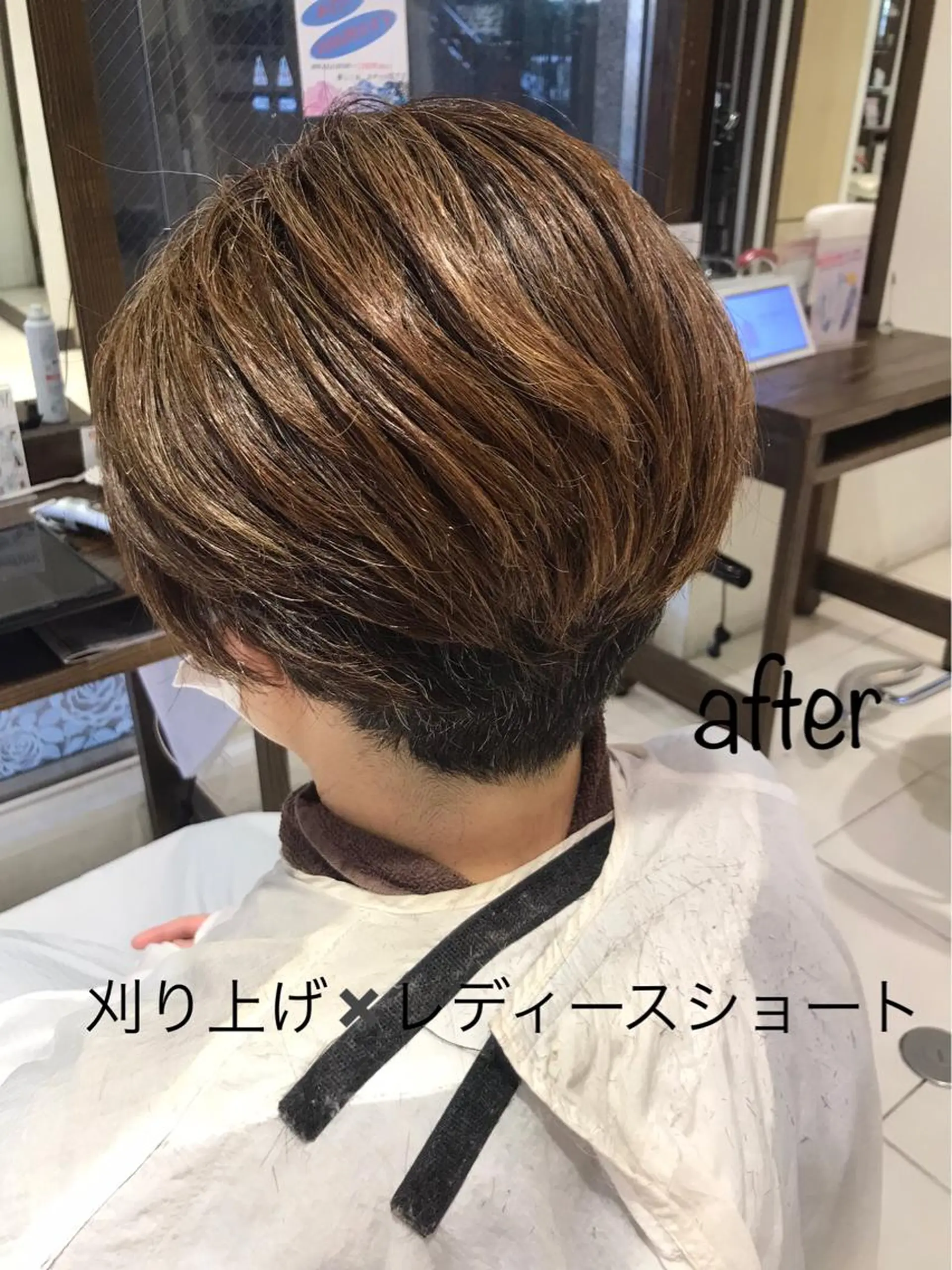 ショート ショートボブ ボブ ハイライト ショートヘア 似合わせ☆ショート 店舗指名1位✨LEOのヘアスタイル