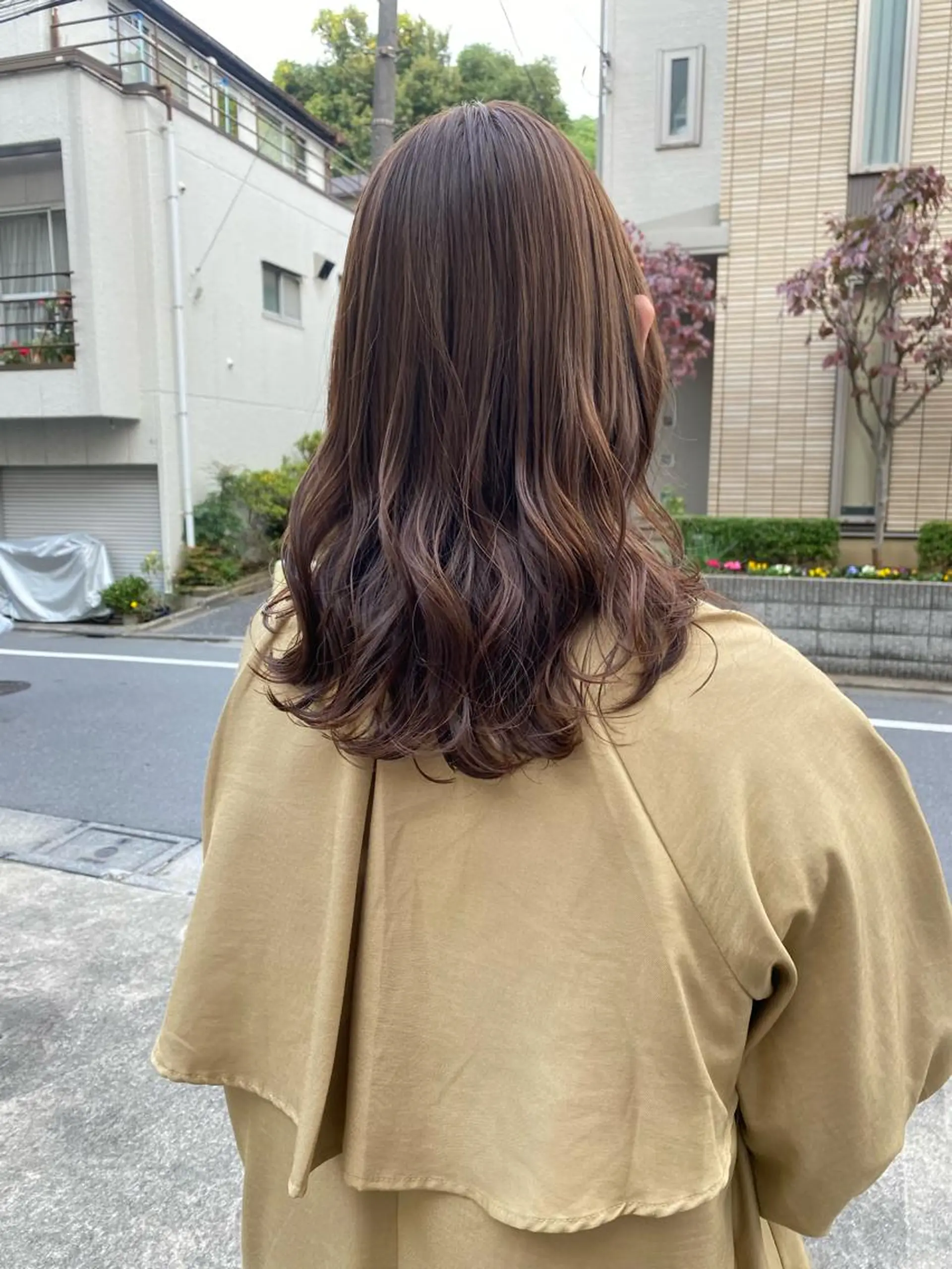 セミロング カラー ボブ/ミニボブ 透明感カラーkadoのヘアスタイル