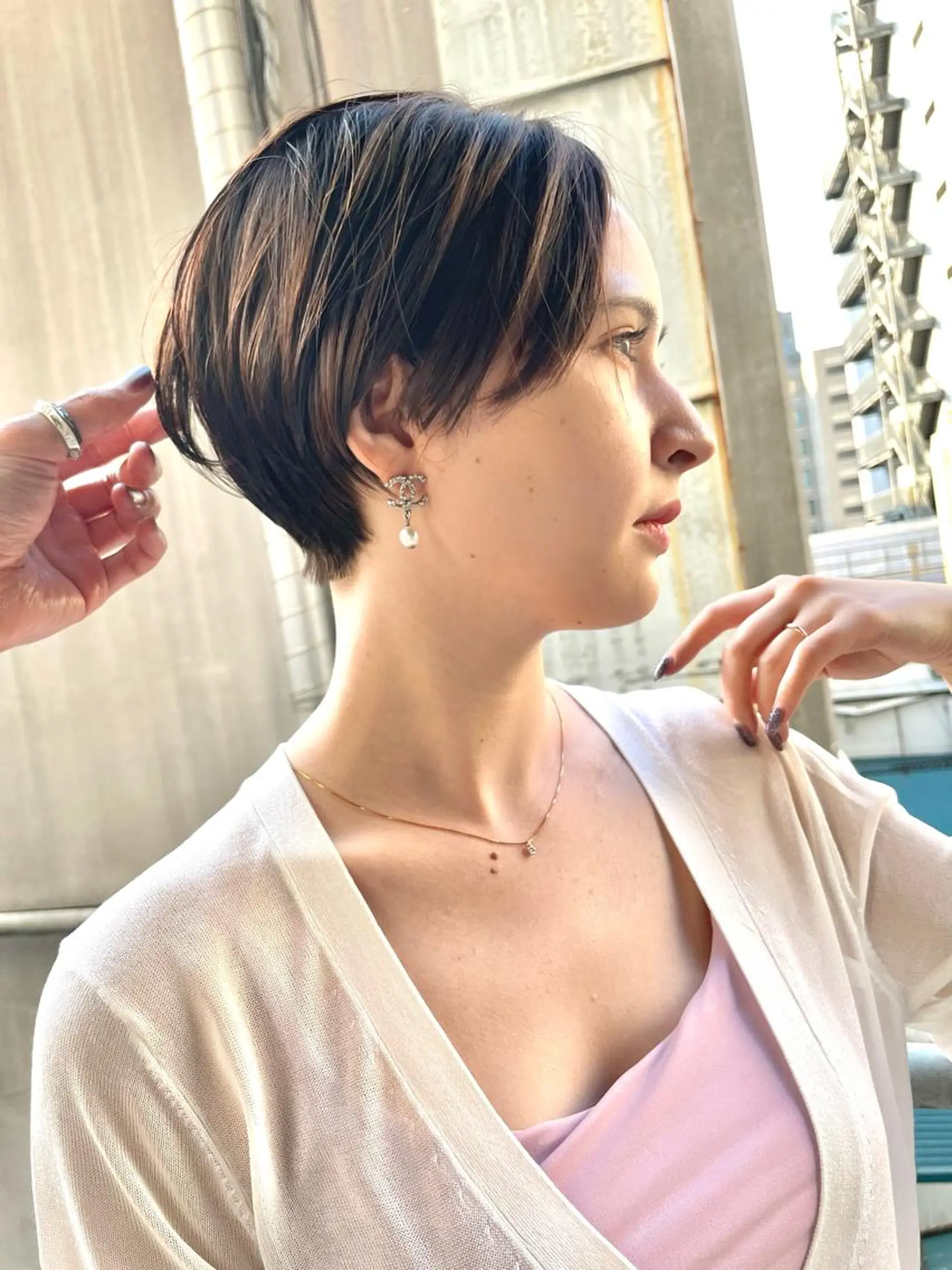 ショート カット 縮毛矯正 トリートメント 東北No.1完全個室 💐梶谷社長のヘアスタイル