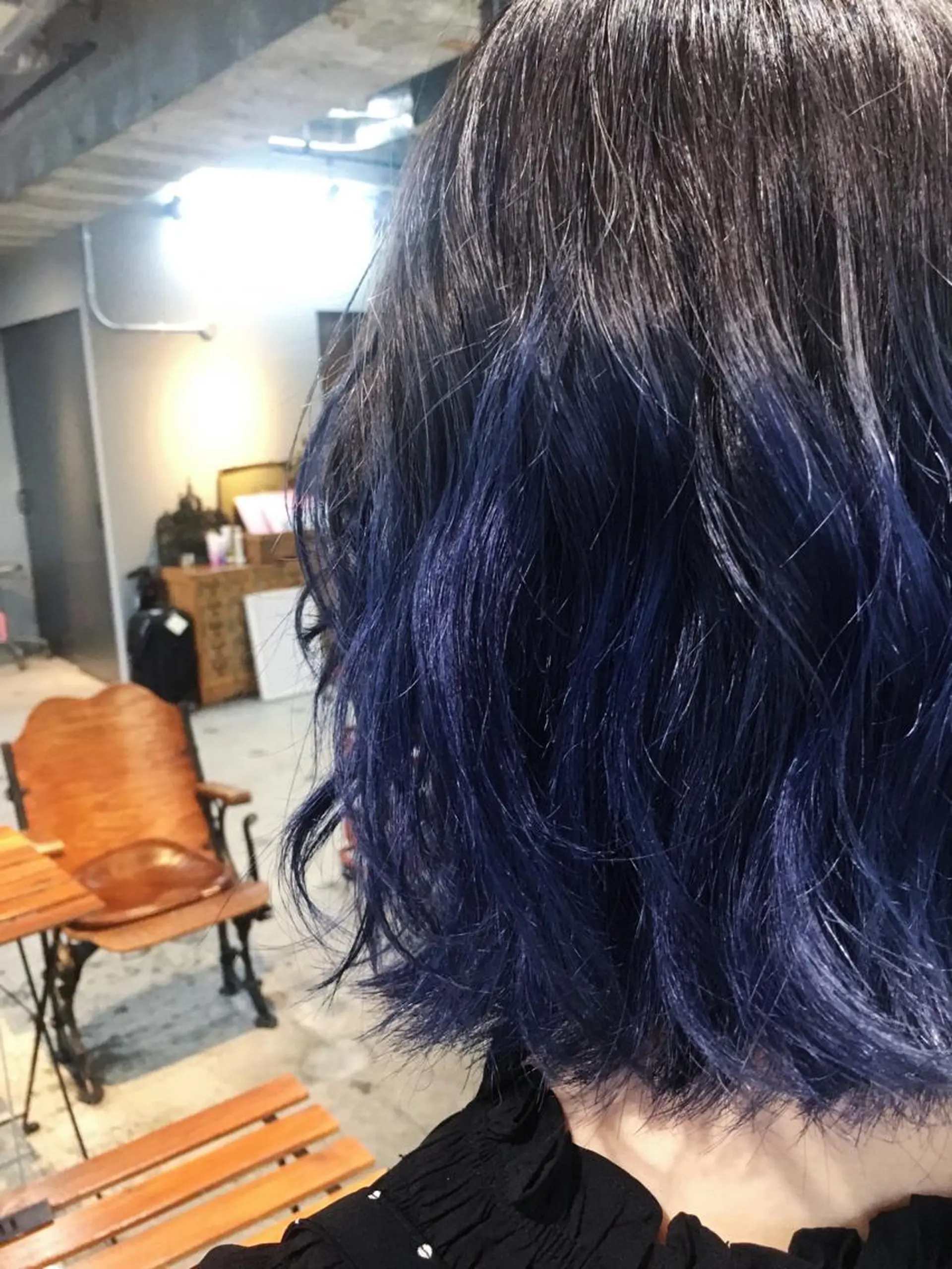 ミディアム カラー ブルーカラー 代表 中島貴志のヘアスタイル