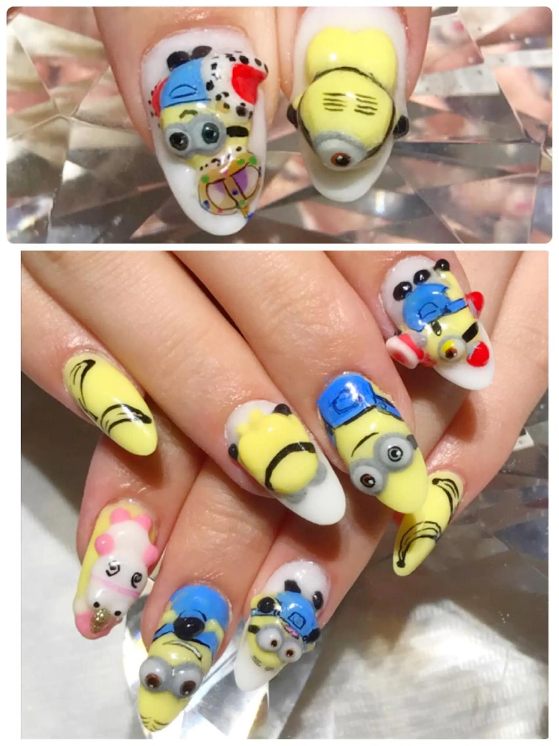 ネイル アートネイル スカルプネイル ストーンネイル YUN 💅のネイルデザイン