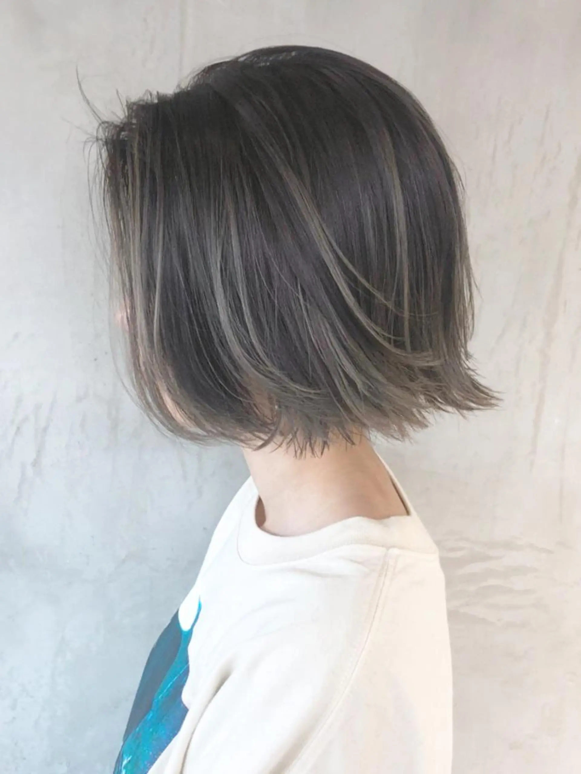 ミディアム カラー パーマ ヘアアレンジ グラデーションカラー ハイライトカラー ハイライト ITbyALBUM 中野店のヘアスタイル