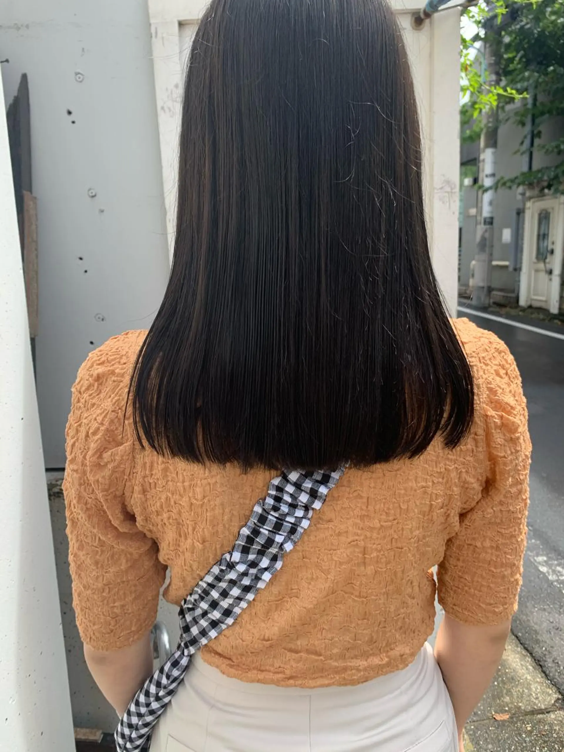 セミロング カラー アッシュ ダークアッシュ 似合わせカラー🫶 小川千波のヘアスタイル