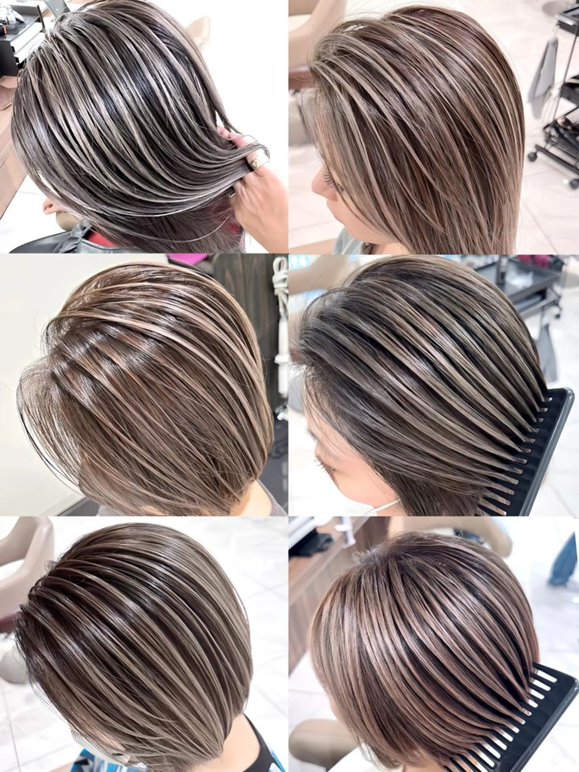 カラー ロング バレイヤージュ 髪質改善 レイヤーカット カット ヘアカラー トリートメント 山崎俊輔/髪質改善 /バレイヤージュのヘアスタイル