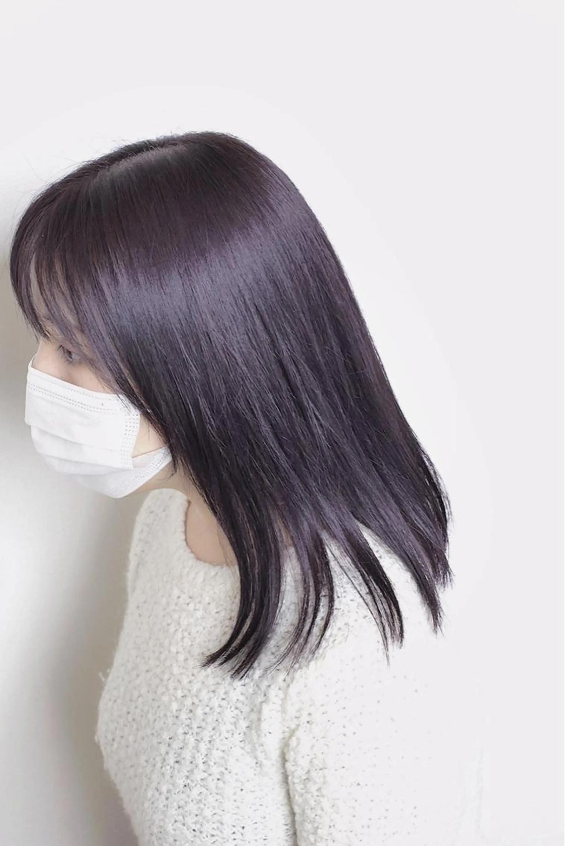 セミロング カラー ブリーチ ラベンダーカラー カット ヘアカラー 土居 正季のヘアスタイル