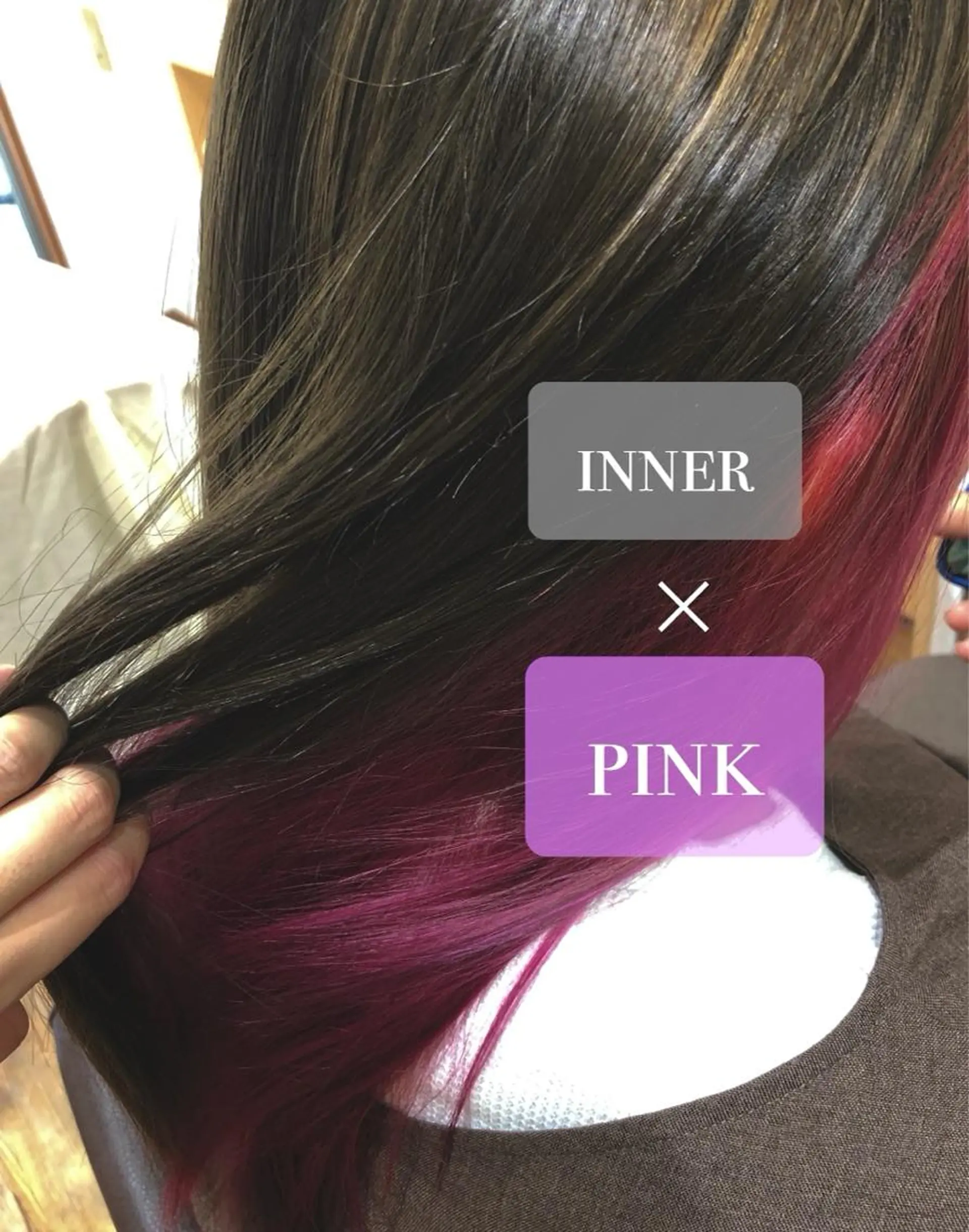 セミロング カラー FELICE of hair 田口千尋のヘアスタイル