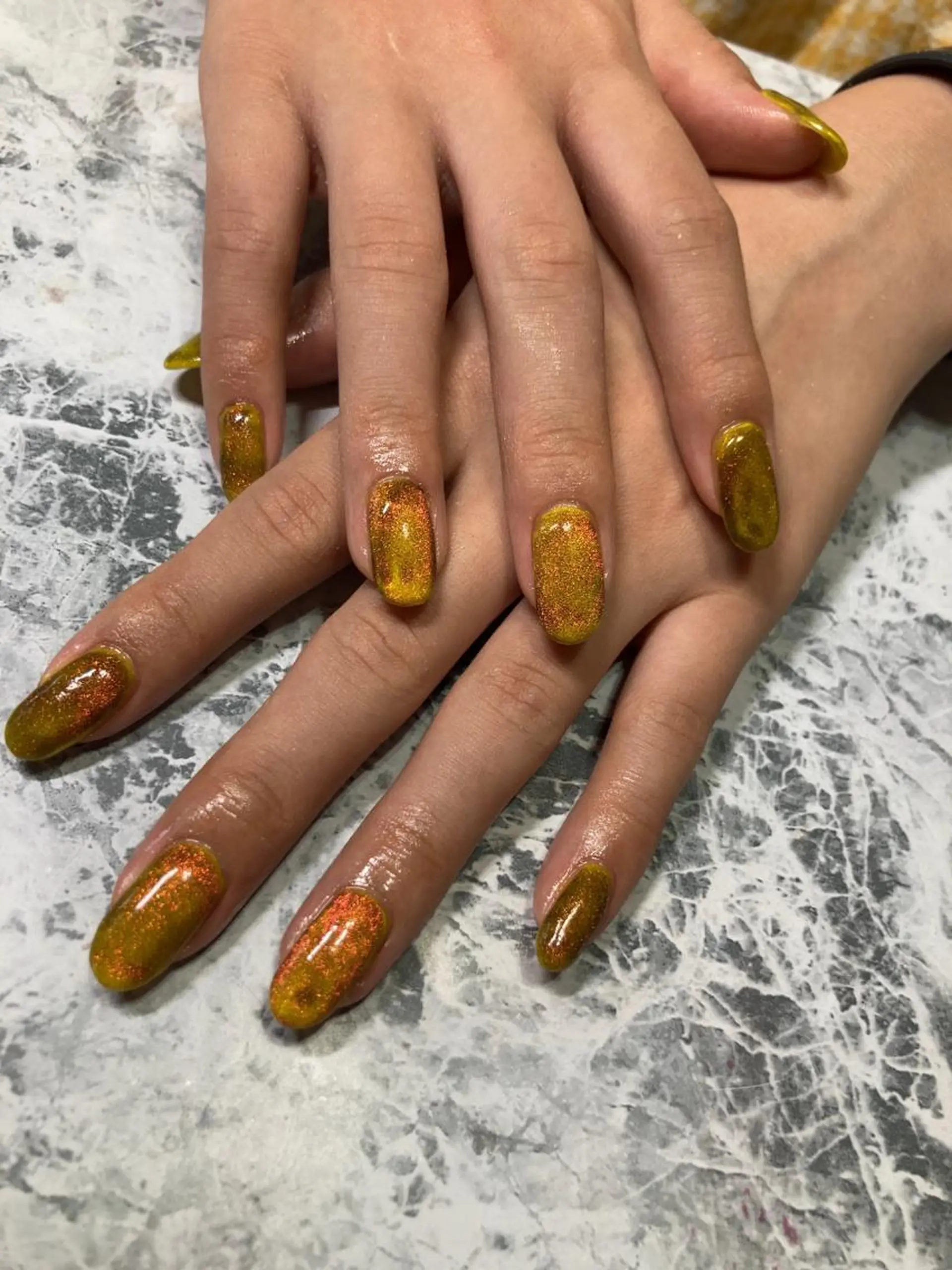 ネイル 黄色 ネイルケアサロン Campanulaのネイルデザイン