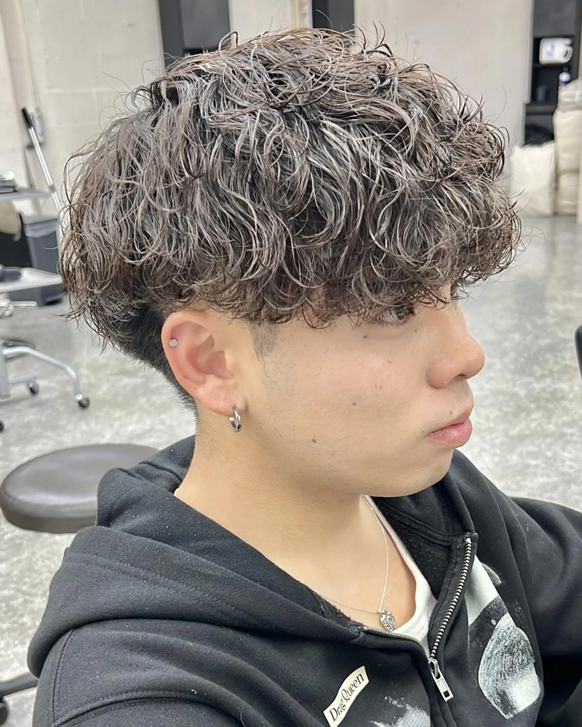 パーマ メンズ カット パーマ GLOP HOMME 店長　アオトのヘアスタイル