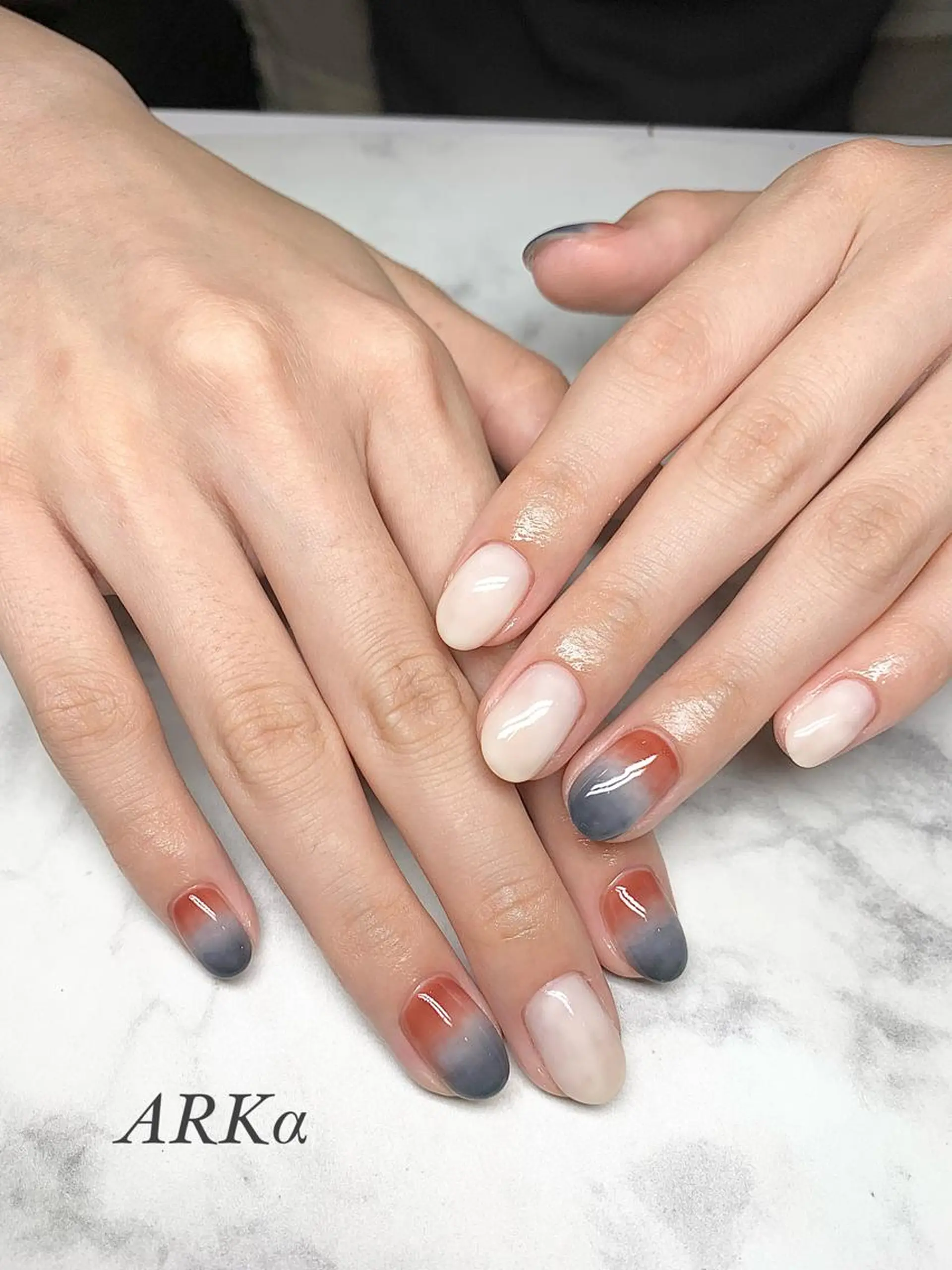 ショート ネイル ハンドネイル Nailsalon ARKαのネイルデザイン