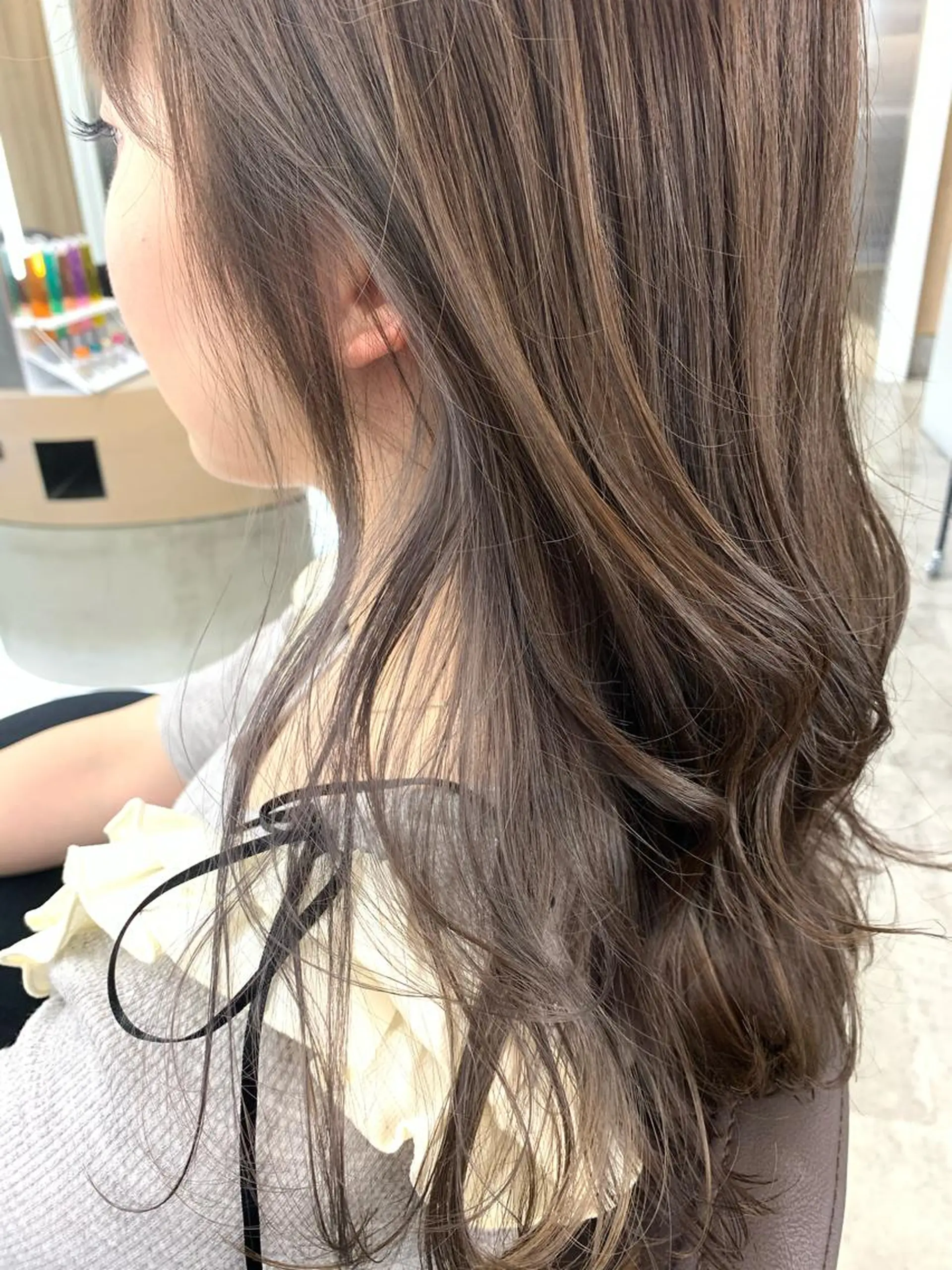 ミディアム カラー 透明感カラー 銀座/美髪縮毛矯正 /髪質改善/山本翔華のヘアスタイル